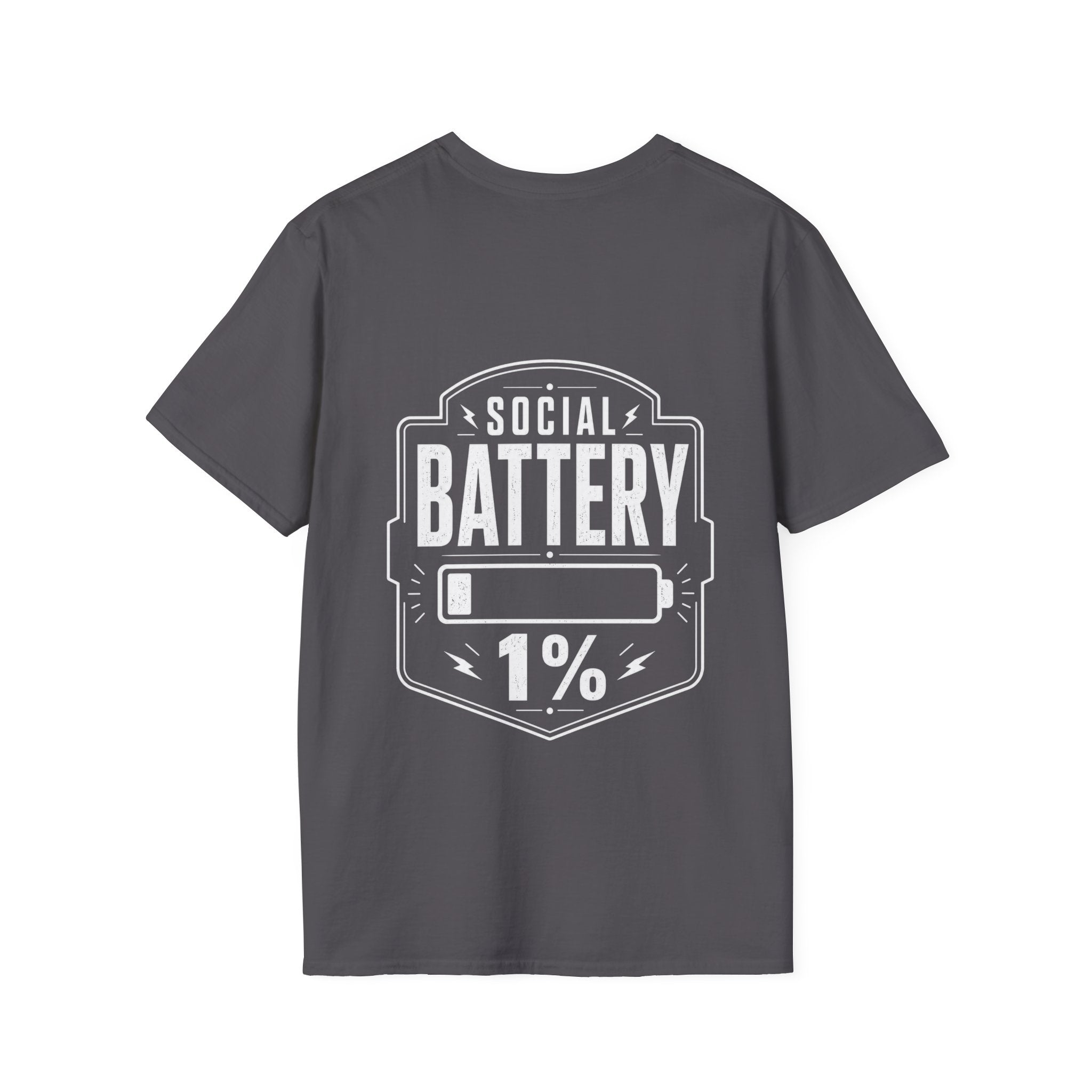 Social Battery 1 Percent Introvert T Shirt – Fun collection | UrbanPrintz