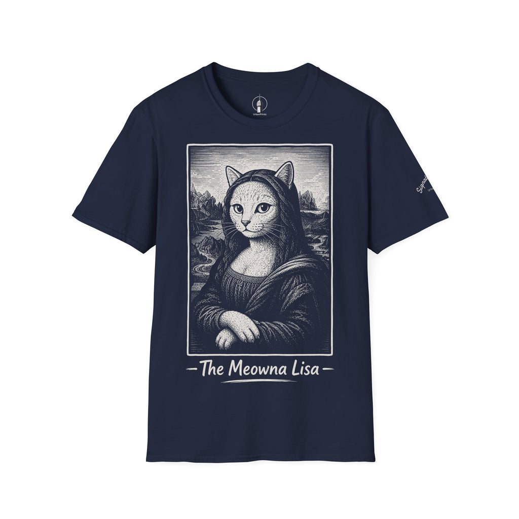 The Meowna Lisa Katzen Kunst T Shirt – Cat Art collection | UrbanPrintz