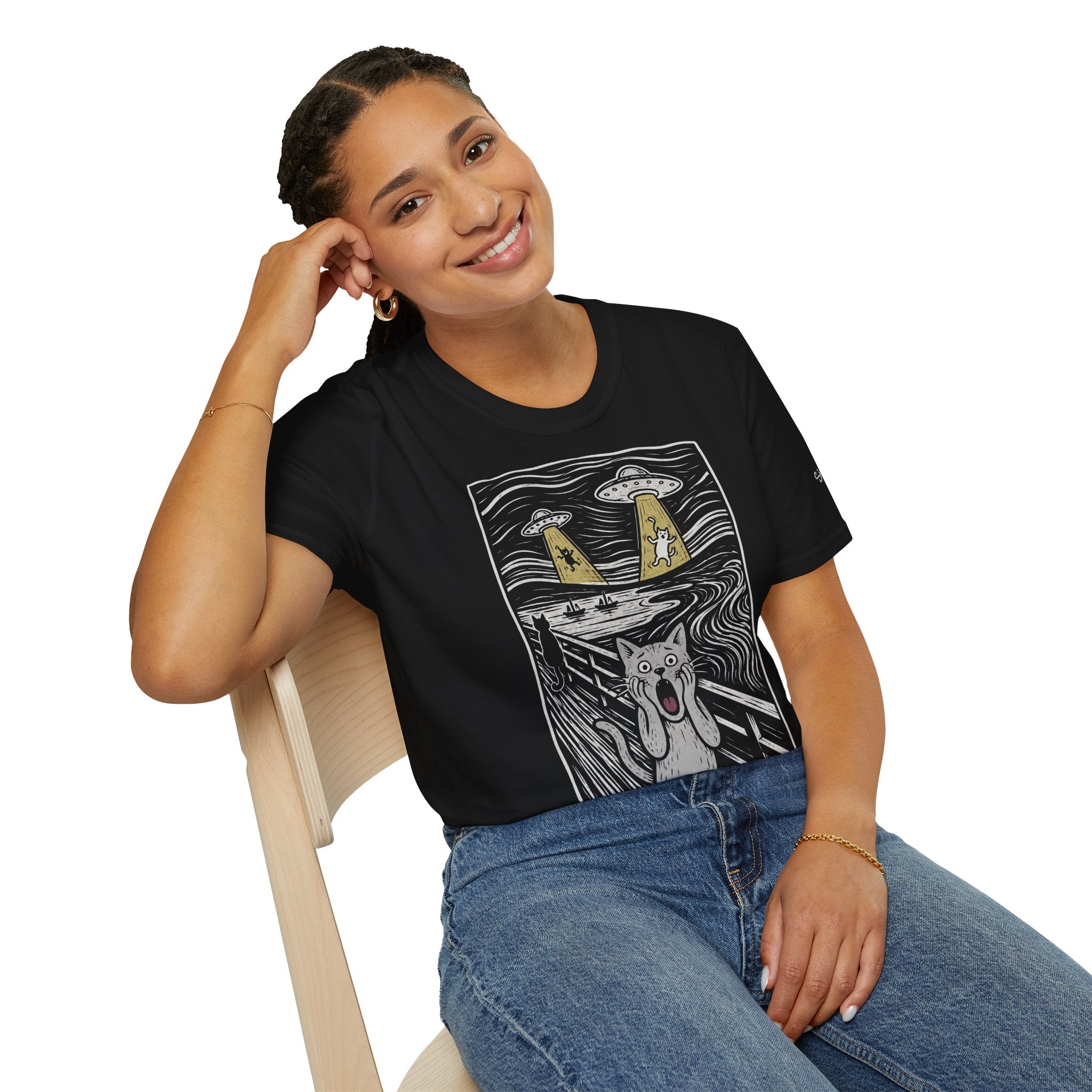 The Meow Katzen Kunstparodie T Shirt – Cat Art collection | UrbanPrintz