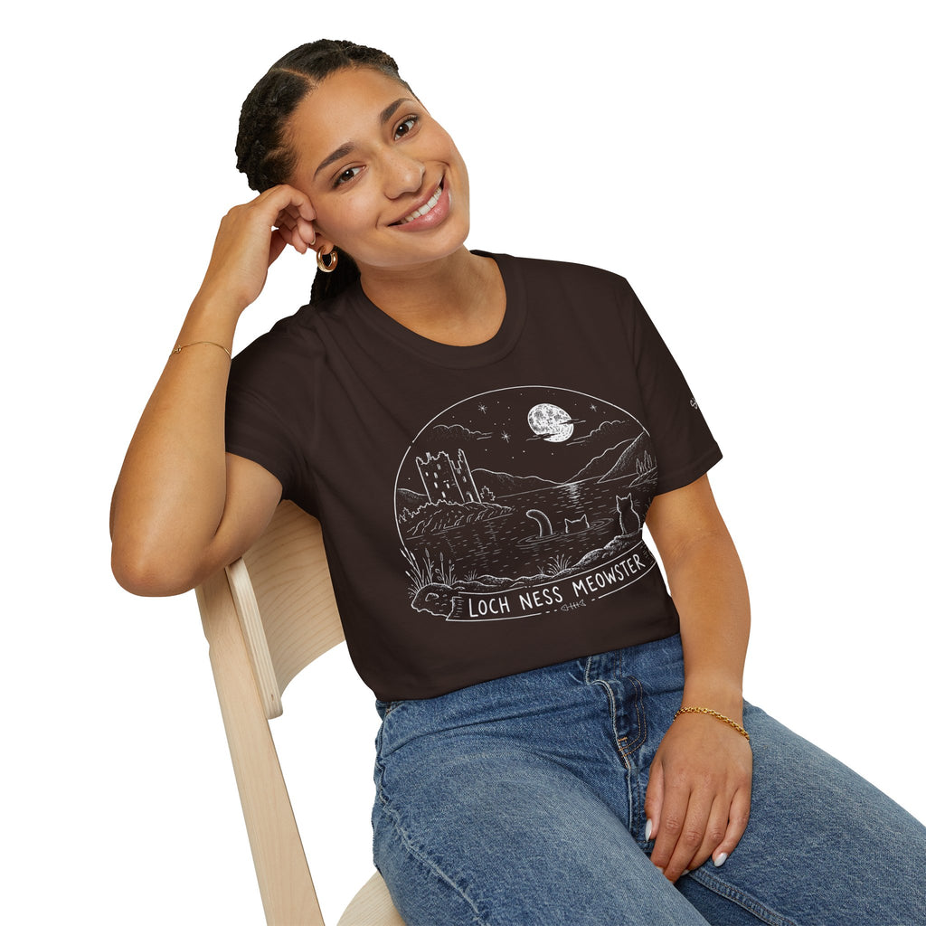 Loch Ness Meowster Katzen T Shirt – Cat Art collection | UrbanPrintz