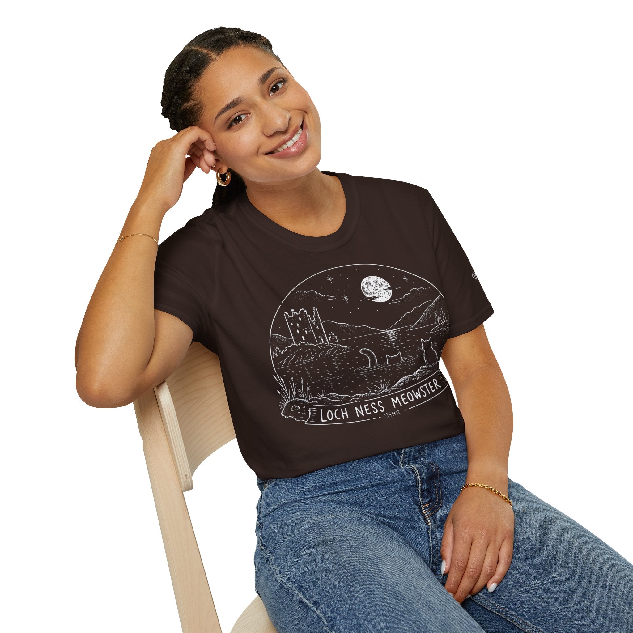 Loch Ness Meowster Katzen T Shirt – Cat Art collection | UrbanPrintz