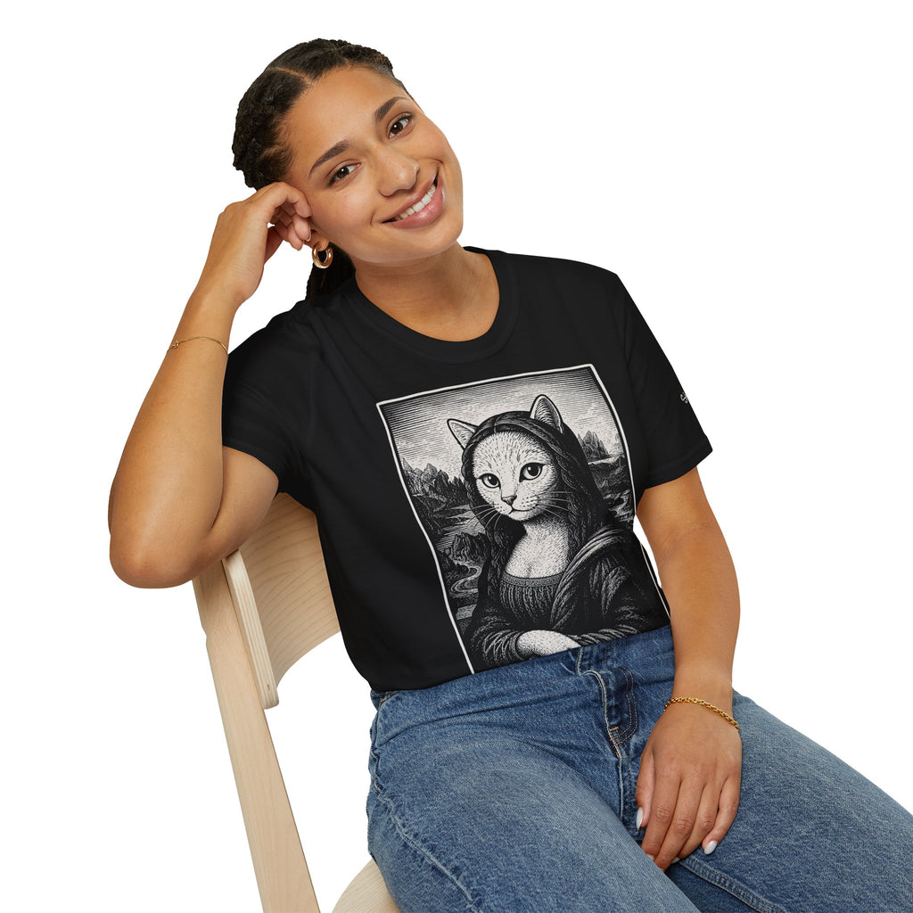 The Meowna Lisa Katzen Kunst T Shirt – Cat Art collection | UrbanPrintz
