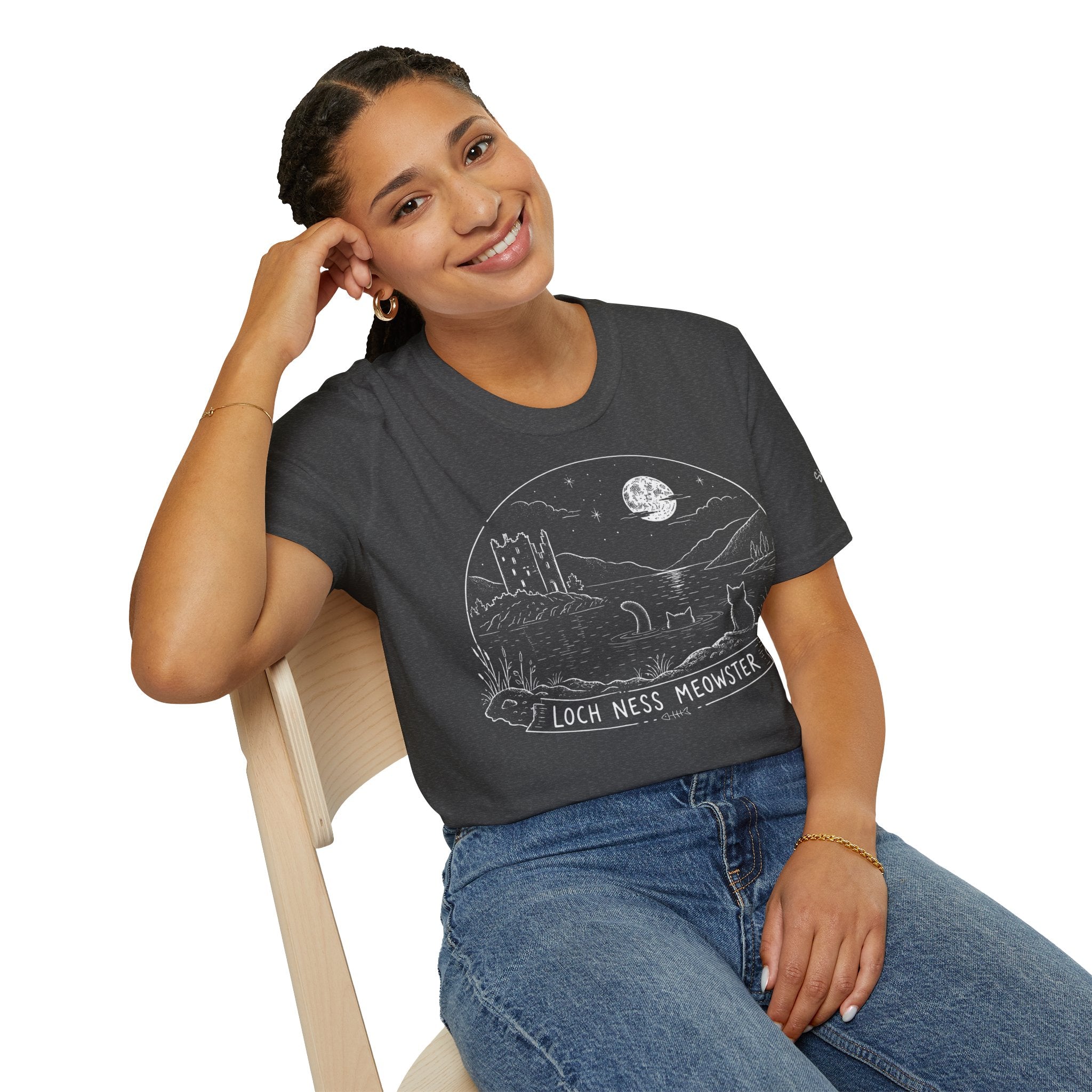 Loch Ness Meowster Katzen T Shirt – Cat Art collection | UrbanPrintz