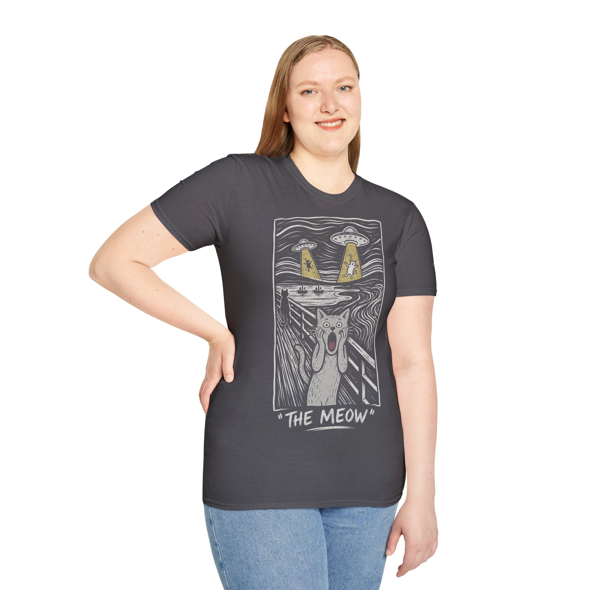 The Meow Katzen Kunstparodie T Shirt – Cat Art collection | UrbanPrintz