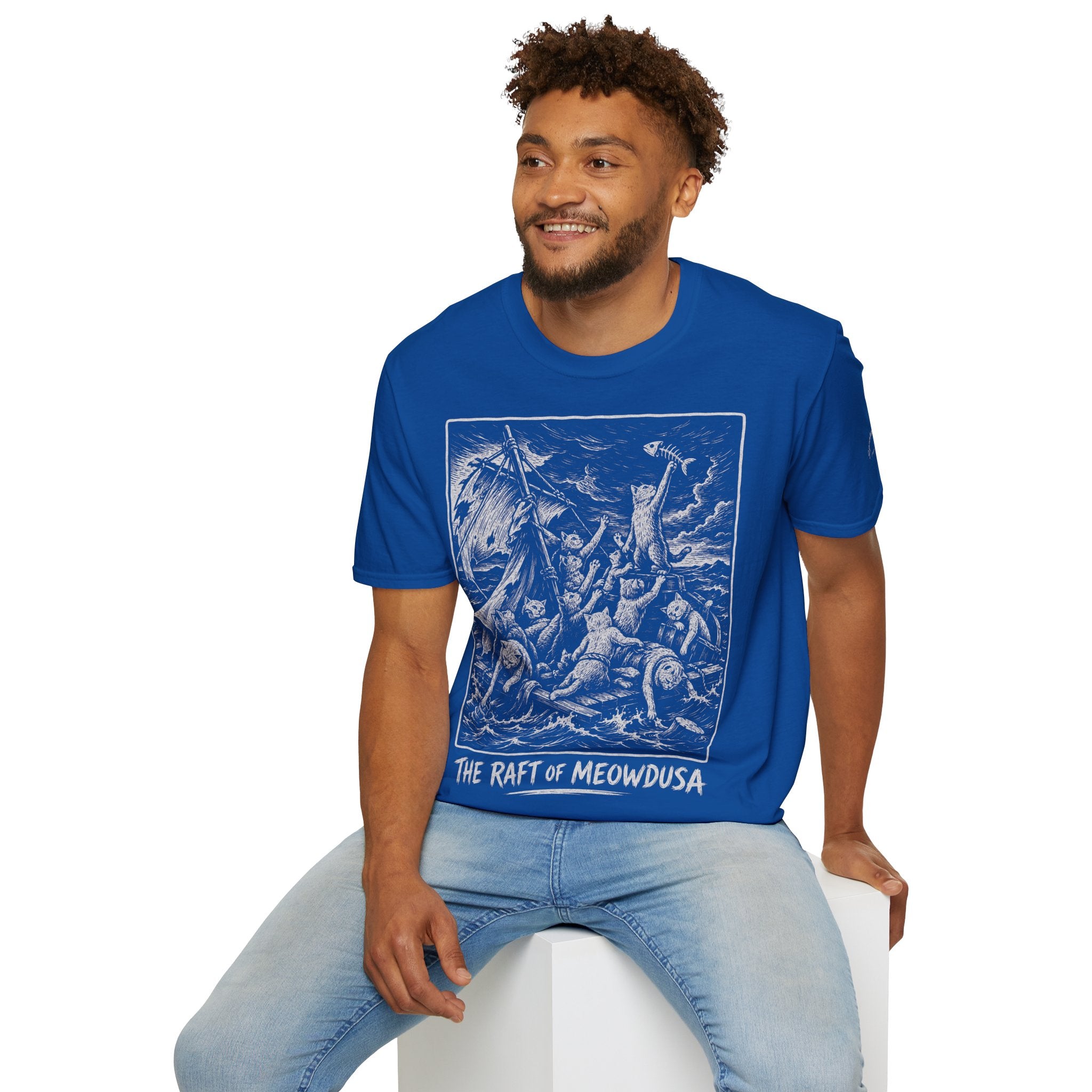 The Raft of Meowdusa Katzen Kunstparodie T Shirt – Cat Art collection | UrbanPrintz