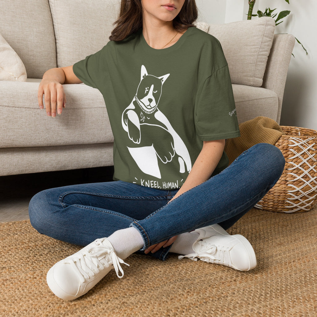 Kneel Human Lustiges Katzen T Shirt – Cat Art collection | UrbanPrintz