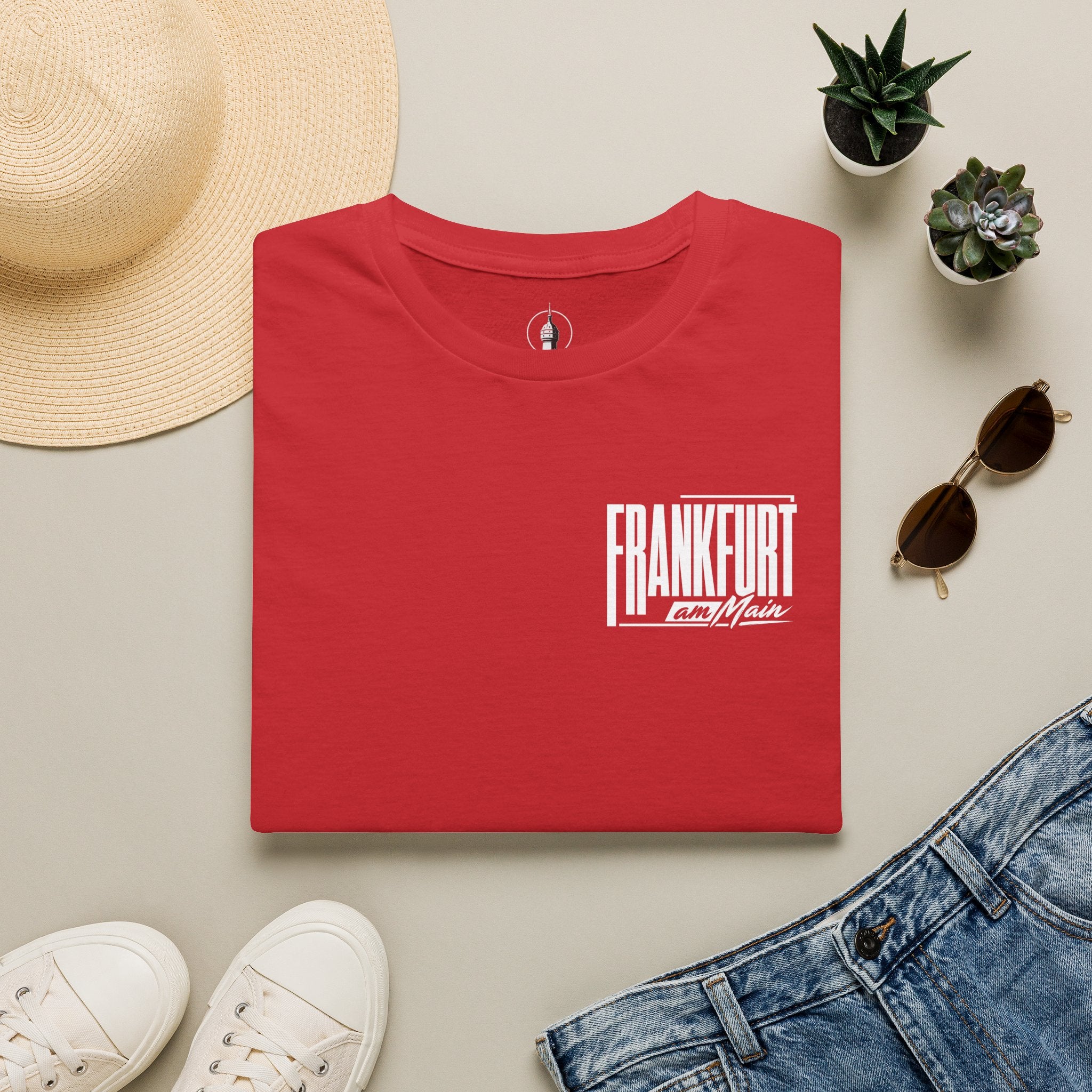 Frankfurt am Main Modernes Typografie T Shirt | UrbanPrintz