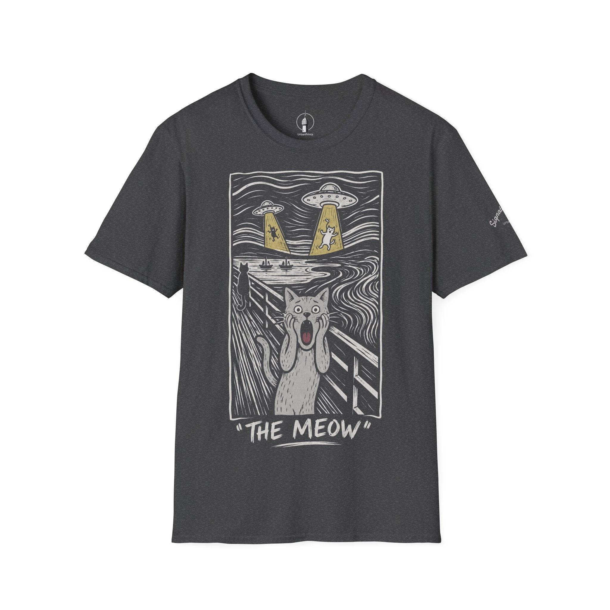 The Meow Katzen Kunstparodie T Shirt – Cat Art collection | UrbanPrintz