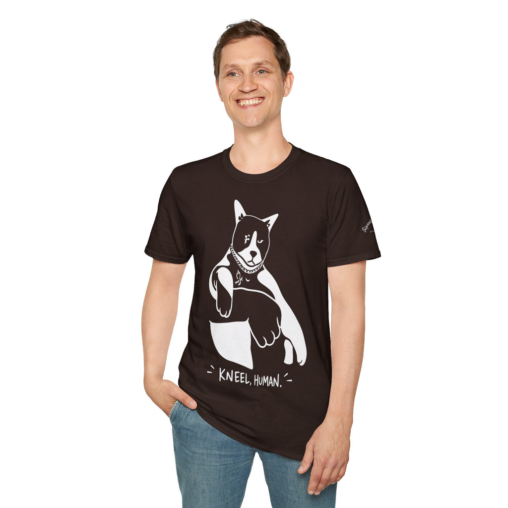 Kneel Human Lustiges Katzen T Shirt – Cat Art collection | UrbanPrintz
