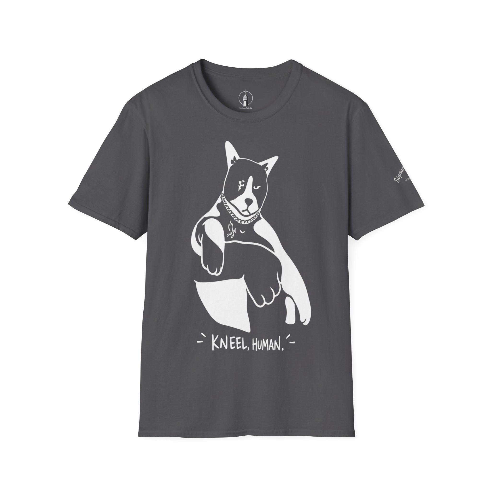 Kneel Human Lustiges Katzen T Shirt – Cat Art collection | UrbanPrintz