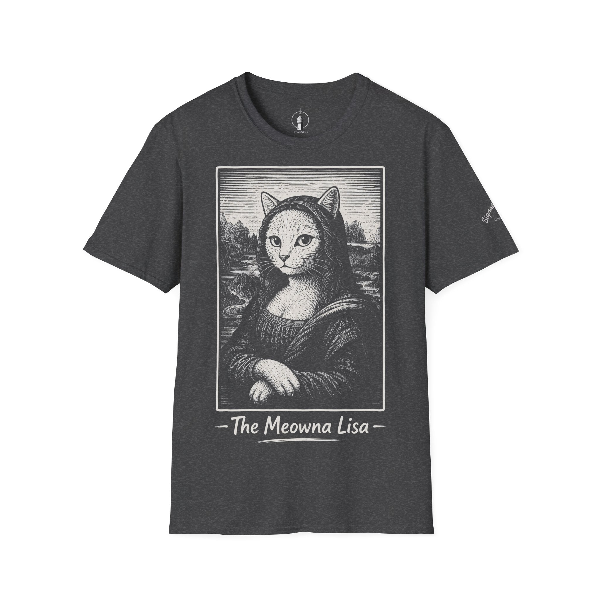 The Meowna Lisa Katzen Kunst T Shirt – Cat Art collection | UrbanPrintz