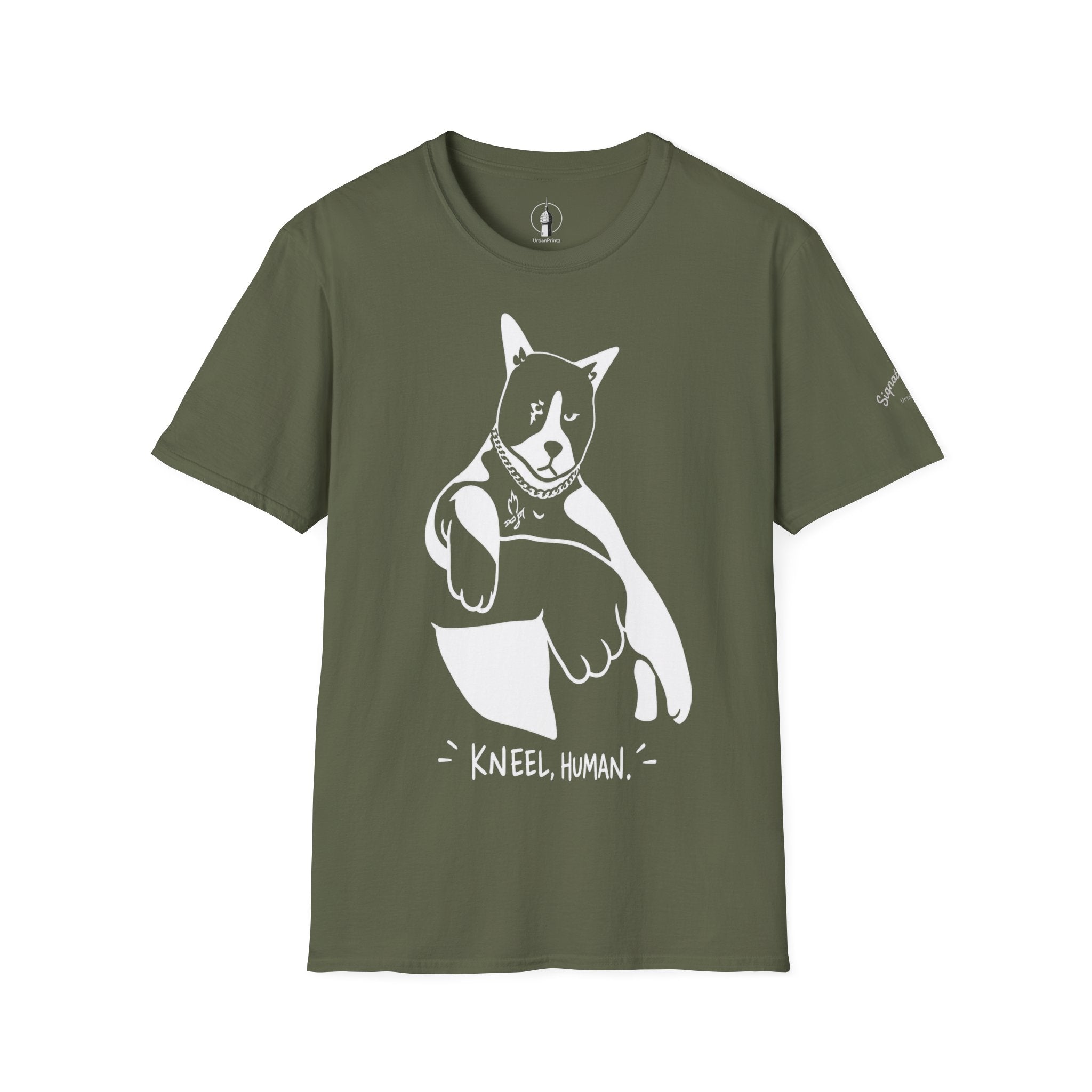 Kneel Human Lustiges Katzen T Shirt – Cat Art collection | UrbanPrintz
