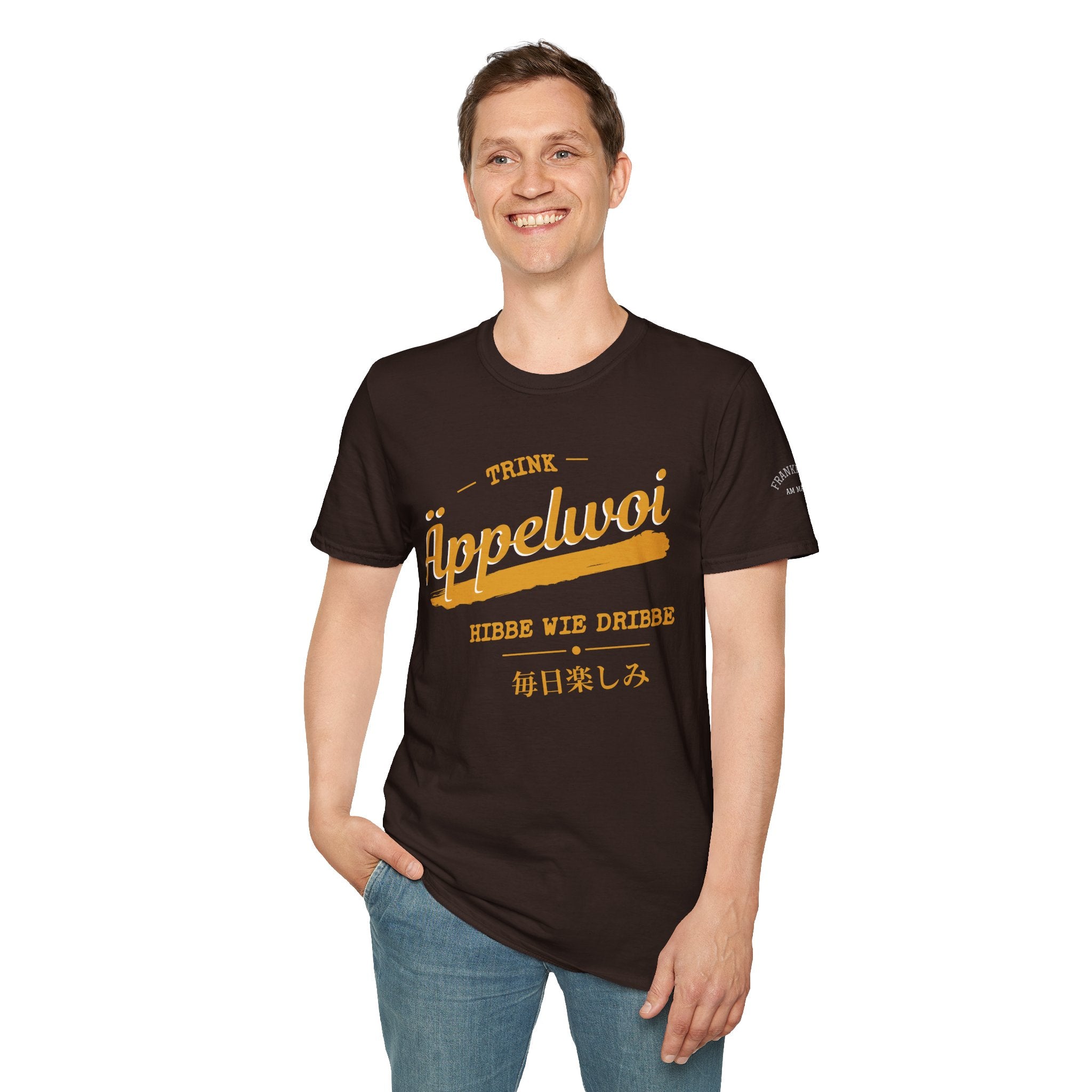 Äppelwoi Hibbe wie Dribbe T Shirt – Fun collection | UrbanPrintz