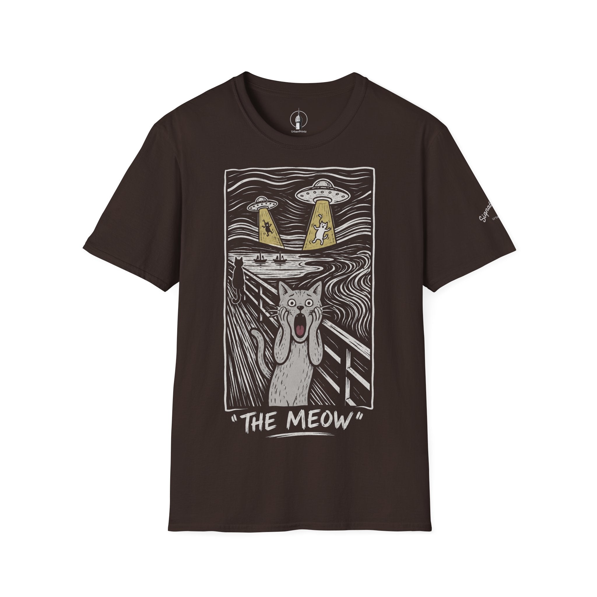The Meow Katzen Kunstparodie T Shirt – Cat Art collection | UrbanPrintz