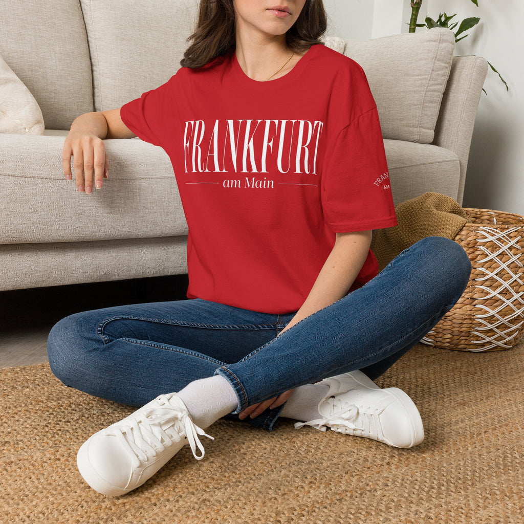Frankfurt am Main (gross) Elegantes Typografie T Shirt | UrbanPrintz