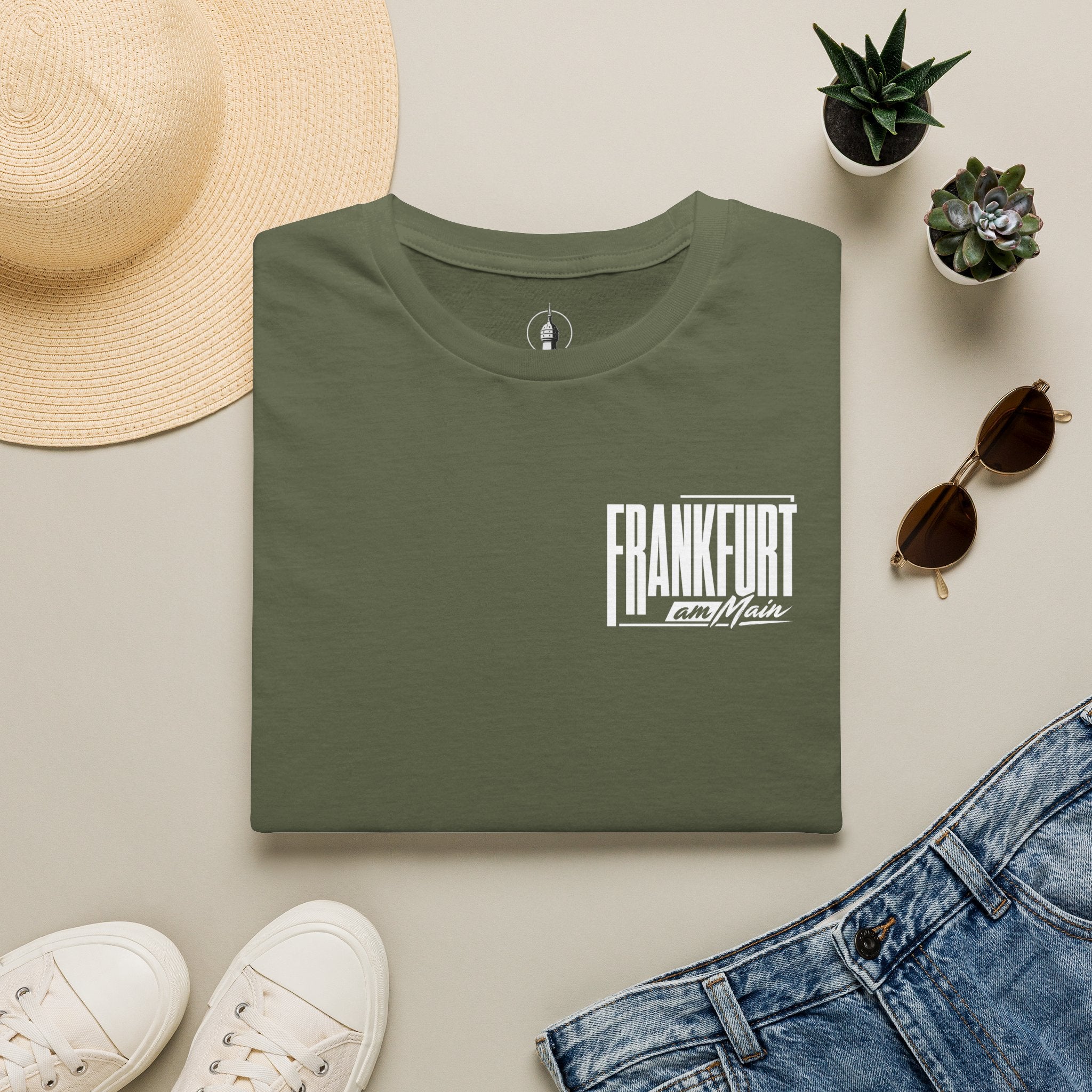 Frankfurt am Main Modernes Typografie T Shirt | UrbanPrintz