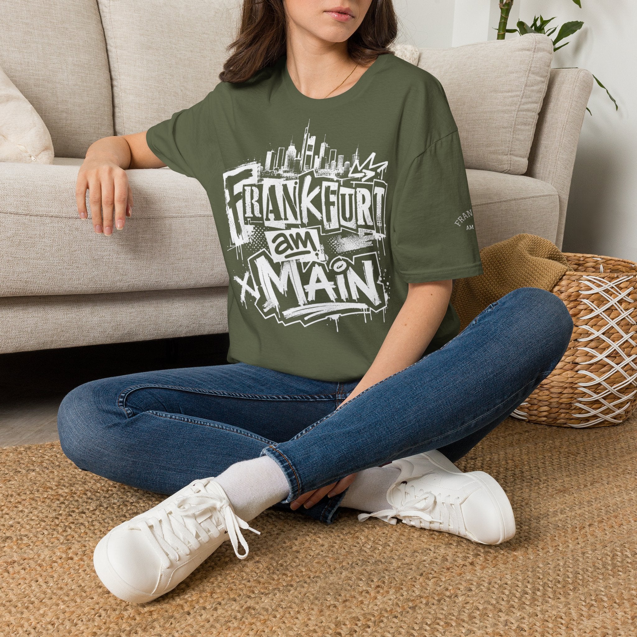 Frankfurt am Main Graffiti (vorn) T Shirt | UrbanPrintz