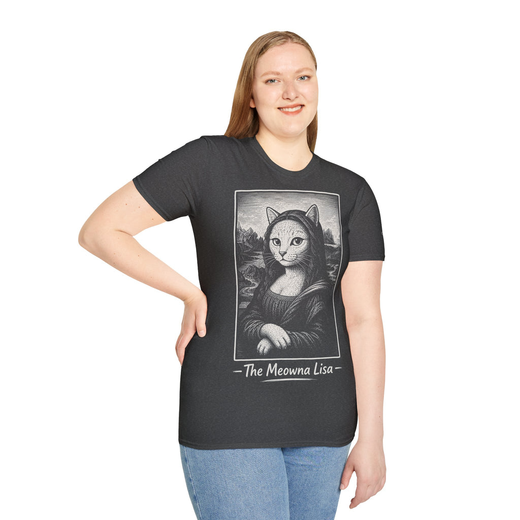 The Meowna Lisa Katzen Kunst T Shirt – Cat Art collection | UrbanPrintz