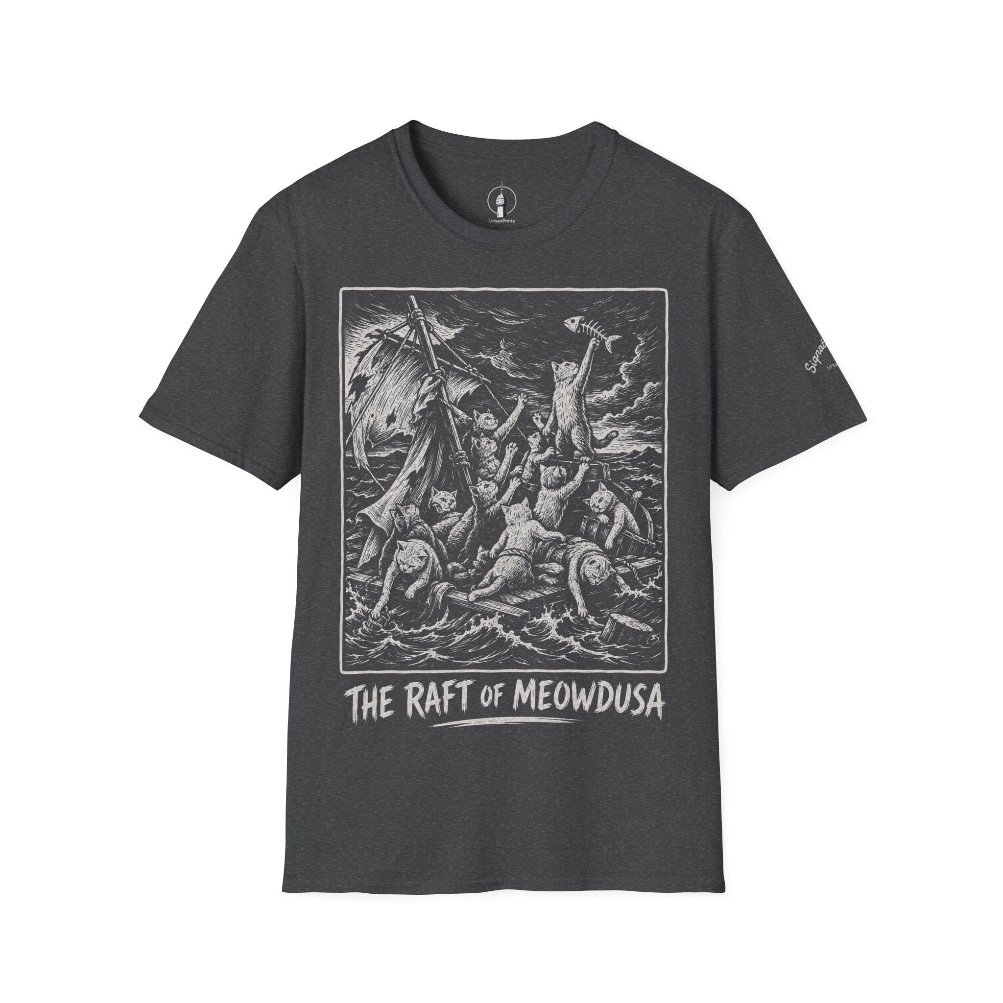 The Raft of Meowdusa Katzen Kunstparodie T Shirt – Cat Art collection | UrbanPrintz