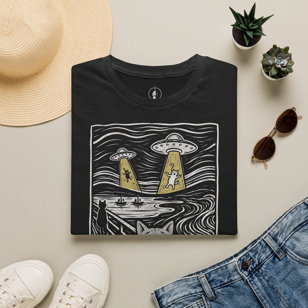 The Meow Katzen Kunstparodie T Shirt – Cat Art collection | UrbanPrintz