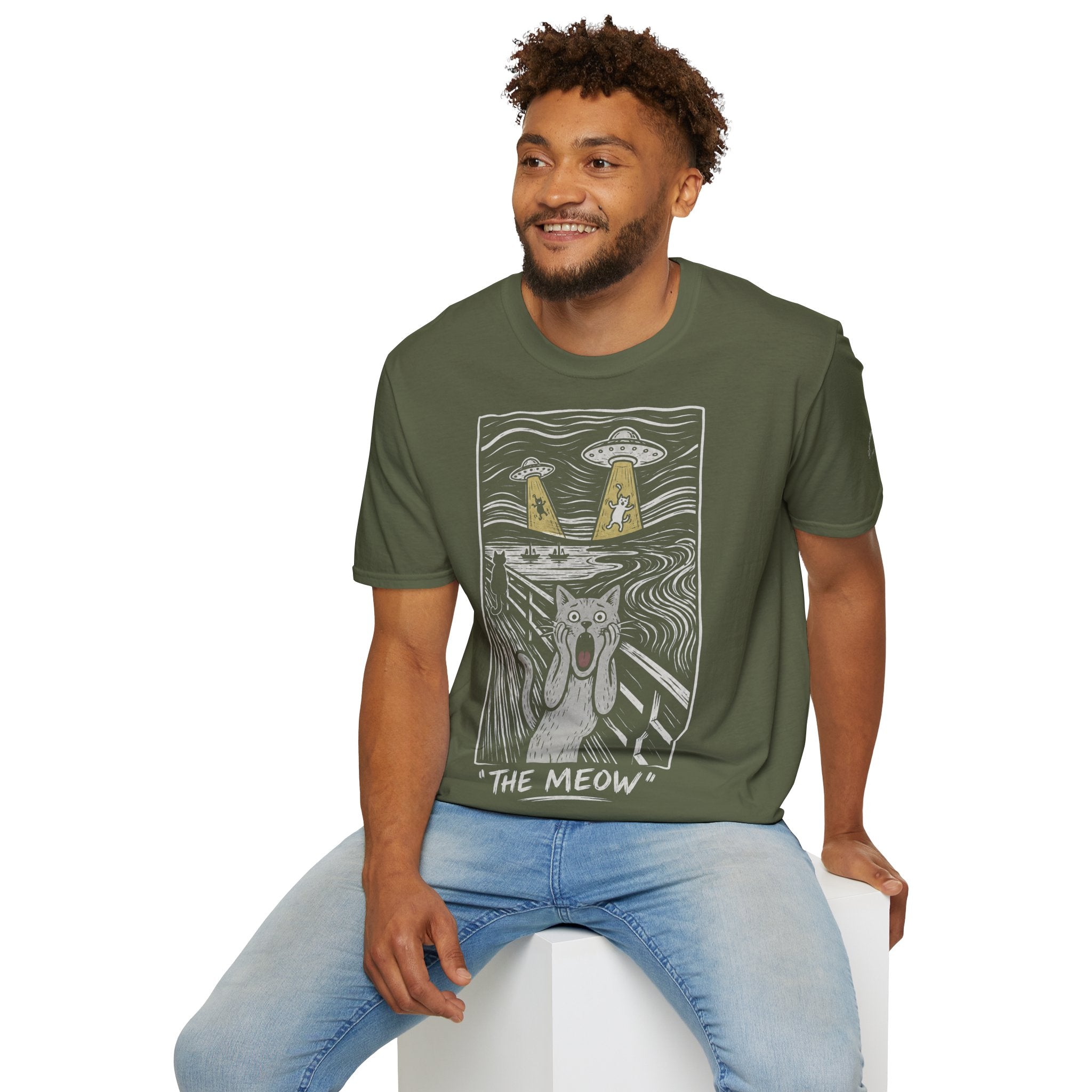 The Meow Katzen Kunstparodie T Shirt – Cat Art collection | UrbanPrintz