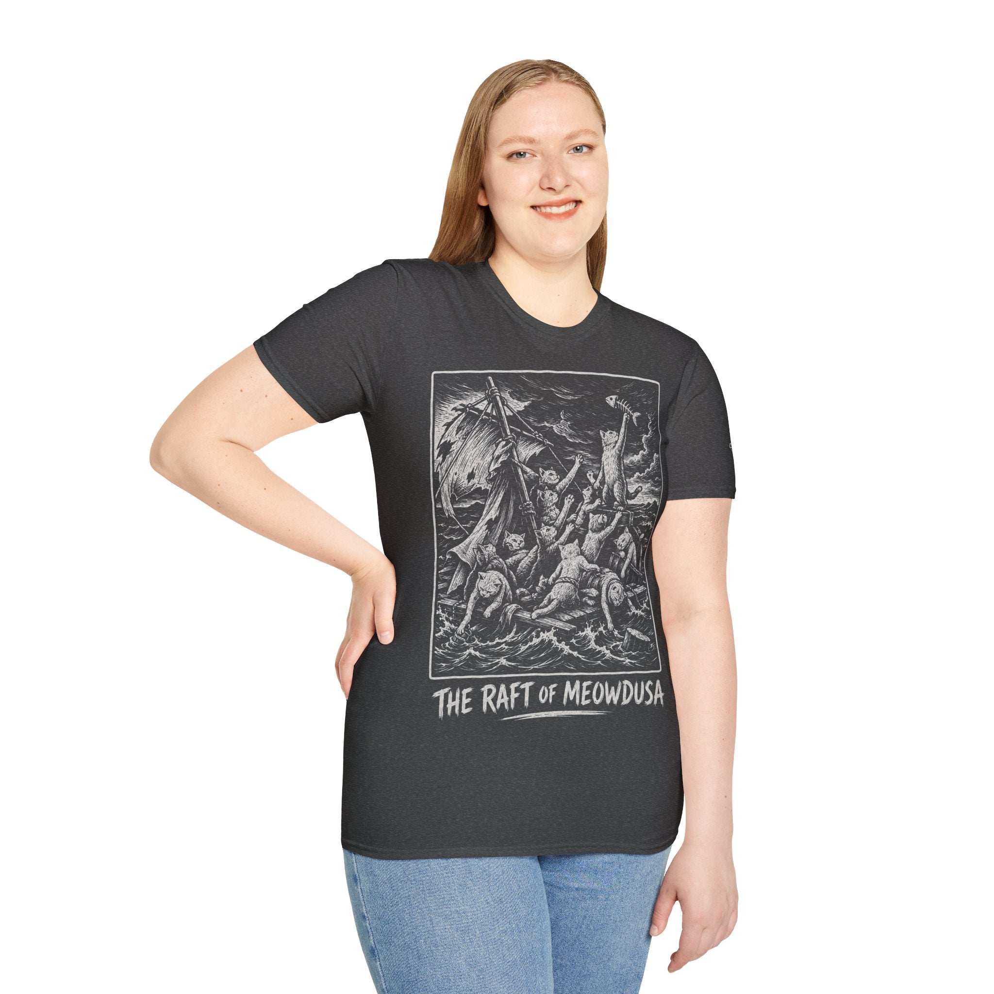 The Raft of Meowdusa Katzen Kunstparodie T Shirt – Cat Art collection | UrbanPrintz