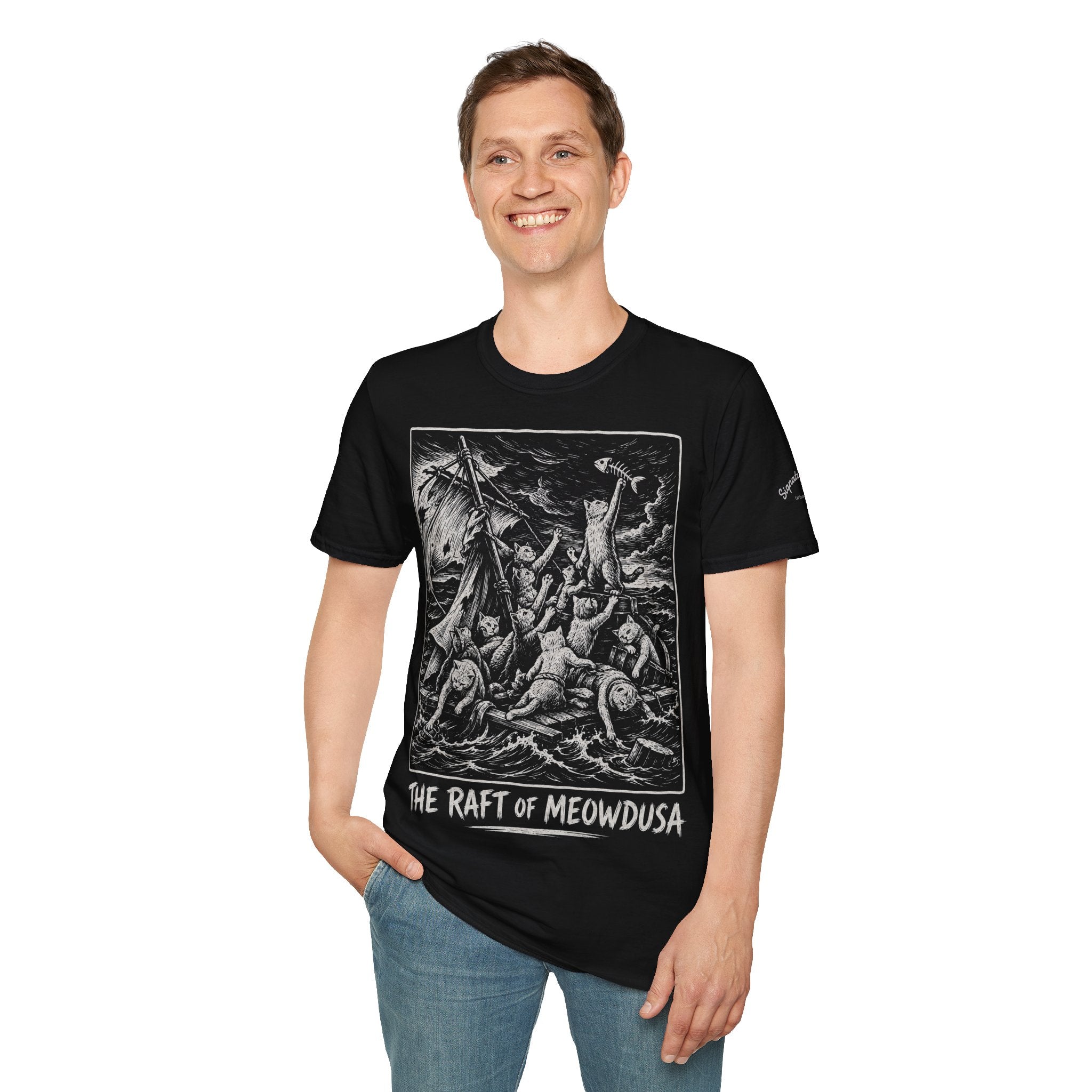 The Raft of Meowdusa Katzen Kunstparodie T Shirt – Cat Art collection | UrbanPrintz