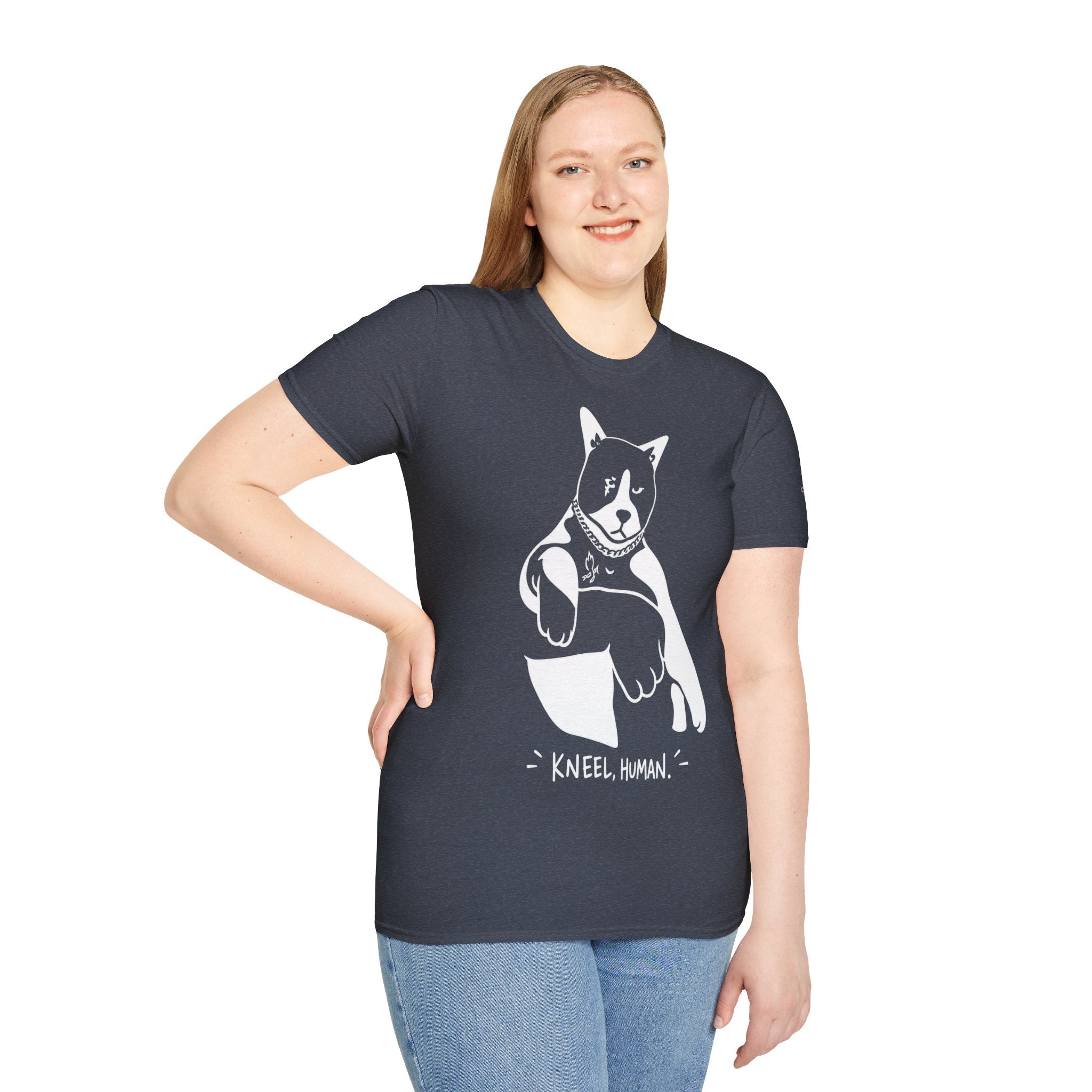 Kneel Human Lustiges Katzen T Shirt – Cat Art collection | UrbanPrintz