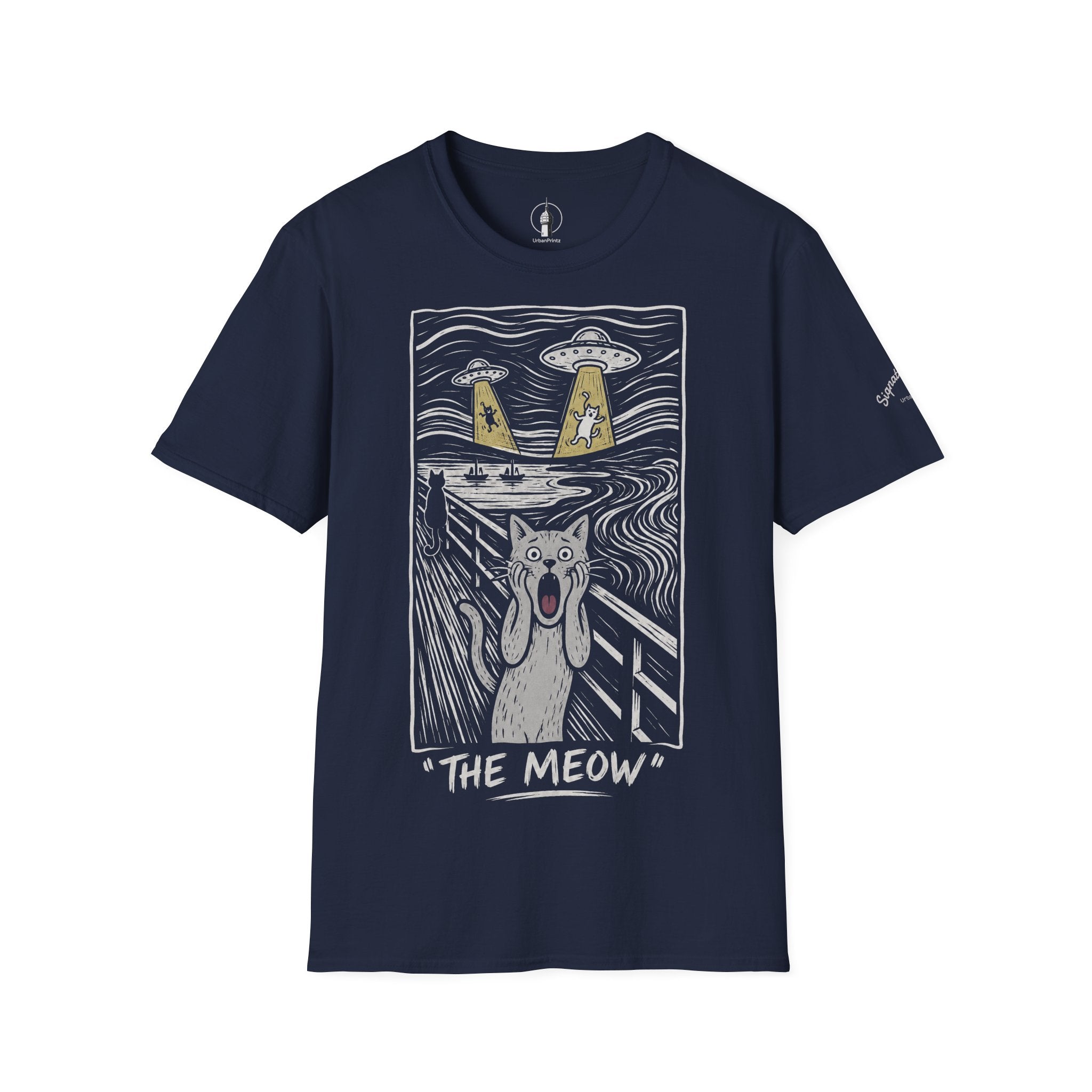 The Meow Katzen Kunstparodie T Shirt – Cat Art collection | UrbanPrintz