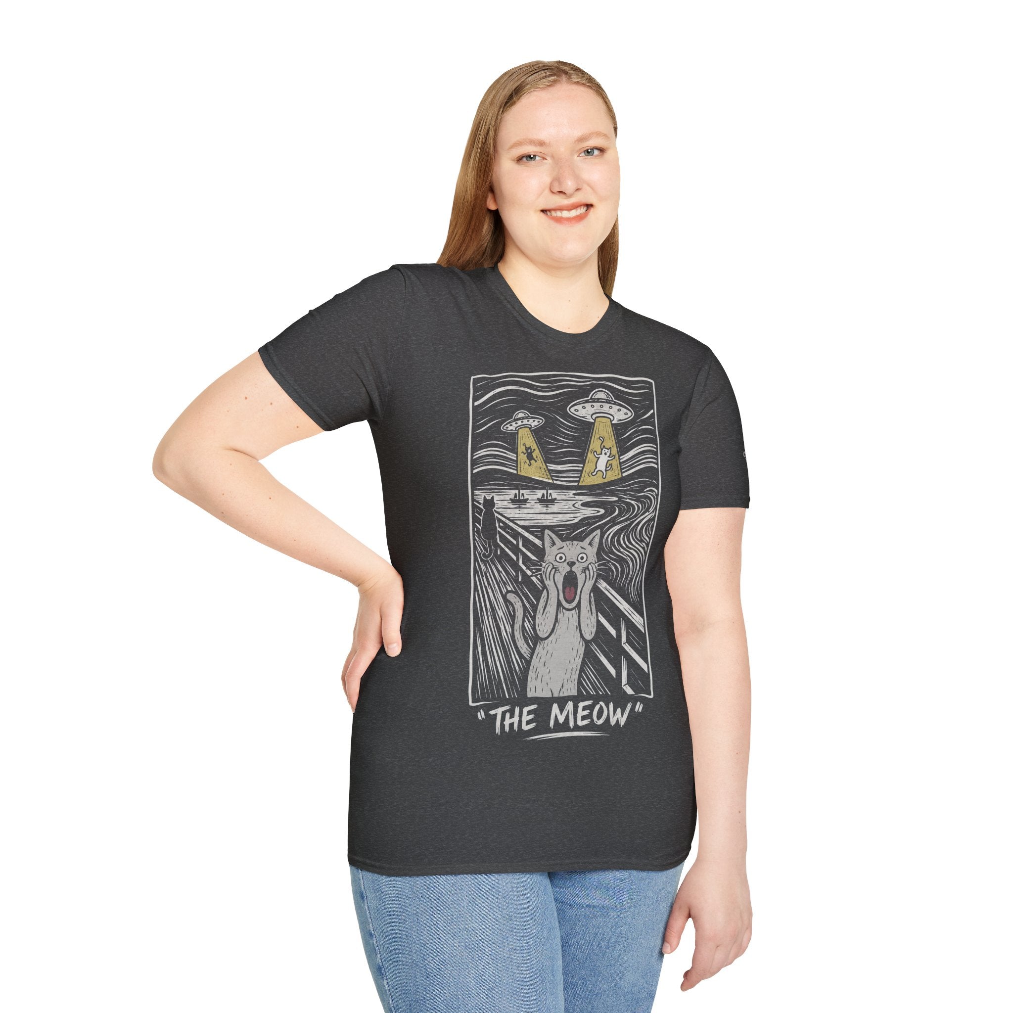 The Meow Katzen Kunstparodie T Shirt – Cat Art collection | UrbanPrintz