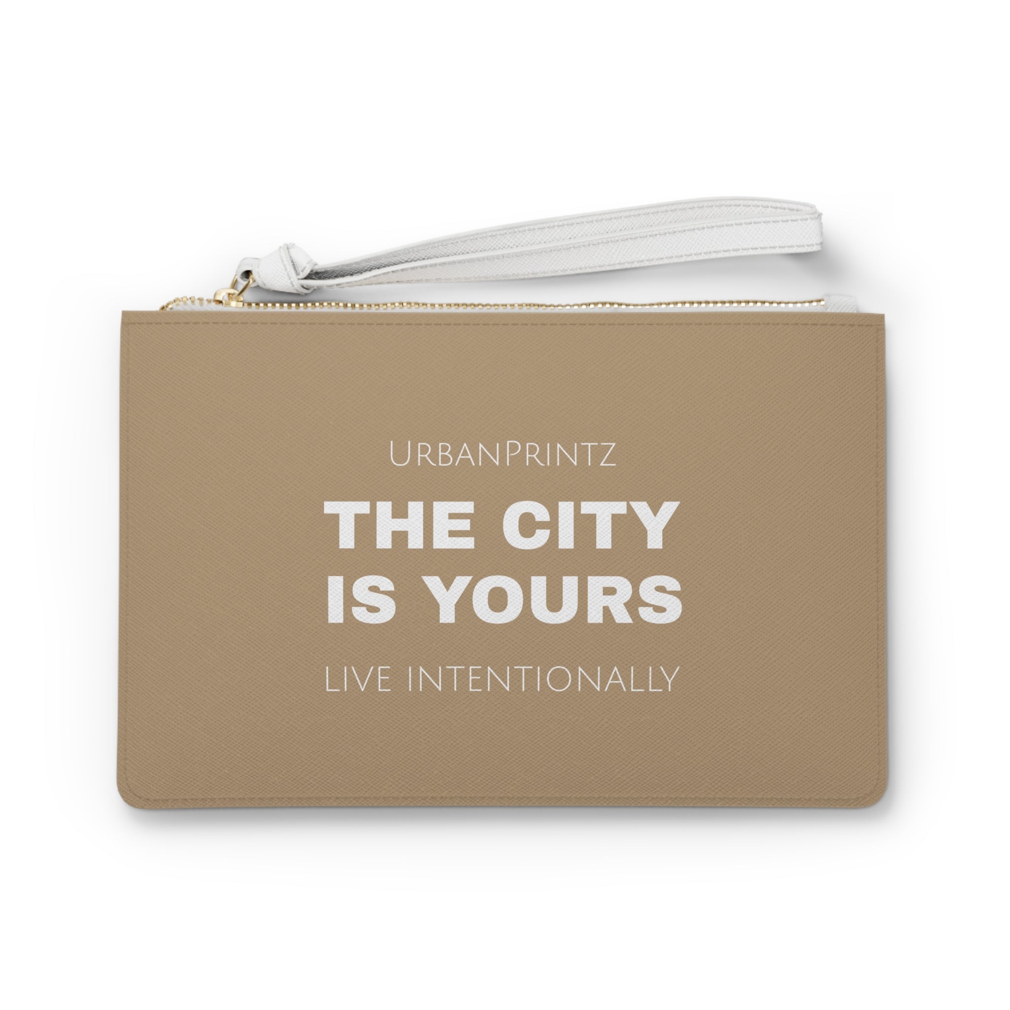 Clutch Bag — "The City Is Yours" Vegan Leather Wristlet | Urban, Motivational Fashion Accessory - UrbanPrintz