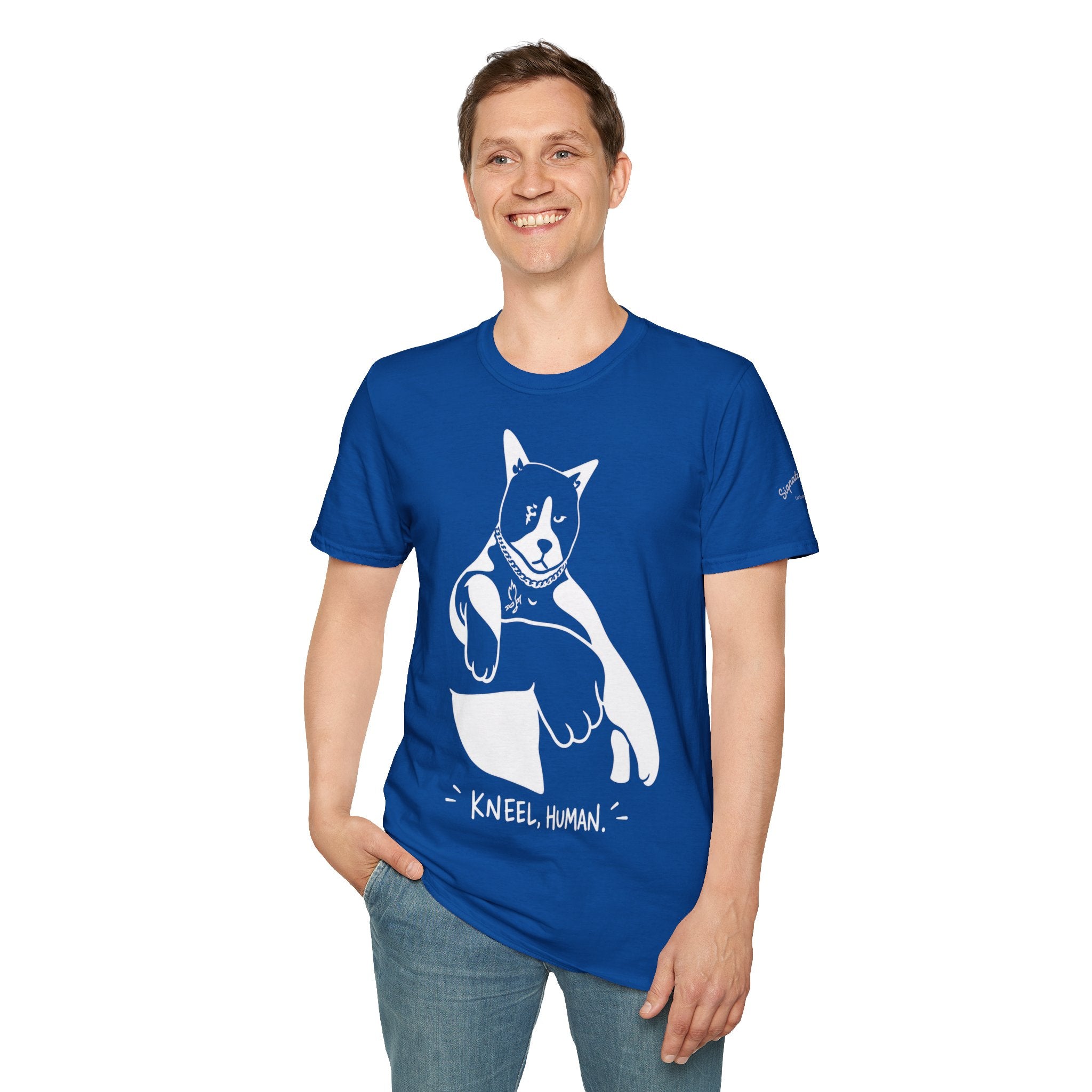 Kneel Human Lustiges Katzen T Shirt – Cat Art collection | UrbanPrintz