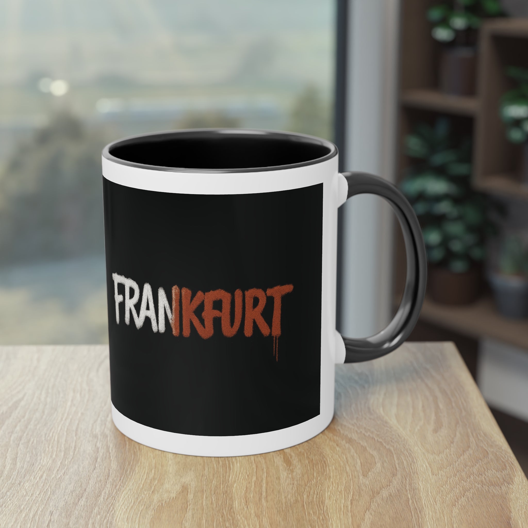 Frankfurt Graffiti Coffee Mug – Two-Tone | Urban Streetstyle - UrbanPrintz