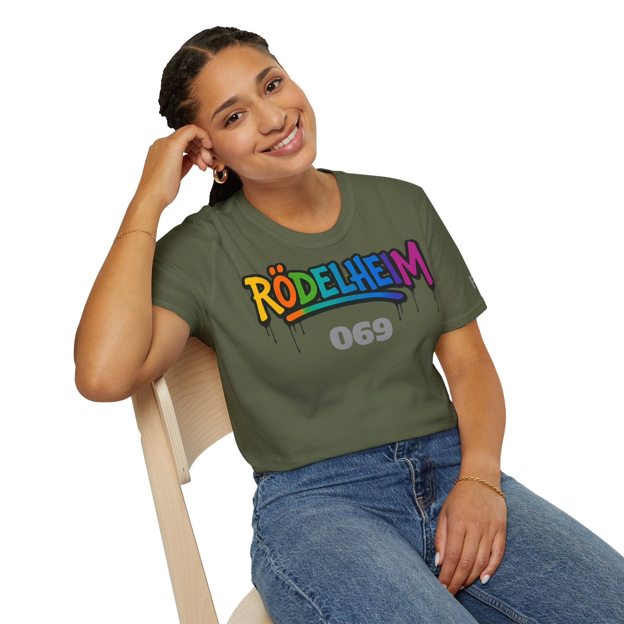 Rödelheim 069 T-Shirt – Rainbow Edition | Gildan Softstyle - UrbanPrintz