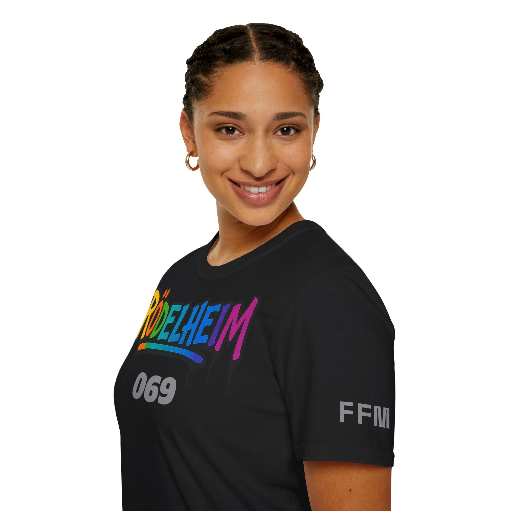Rödelheim 069 T-Shirt – Rainbow Edition | Gildan Softstyle - UrbanPrintz