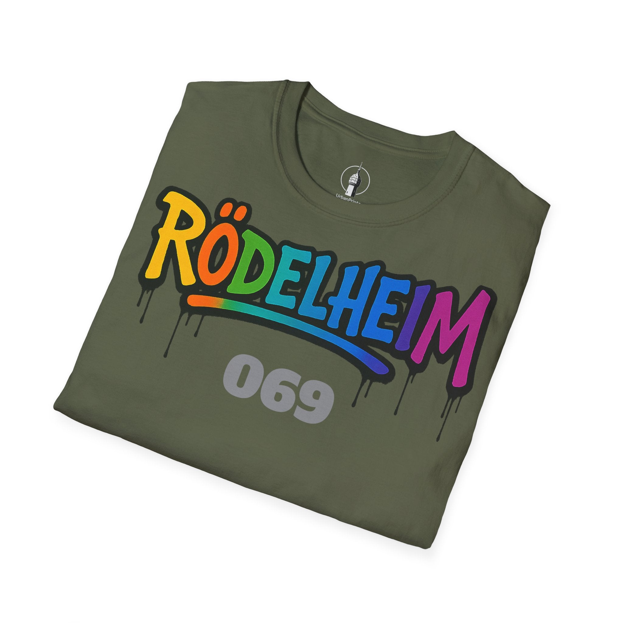 Rödelheim 069 T-Shirt – Rainbow Edition | Gildan Softstyle - UrbanPrintz