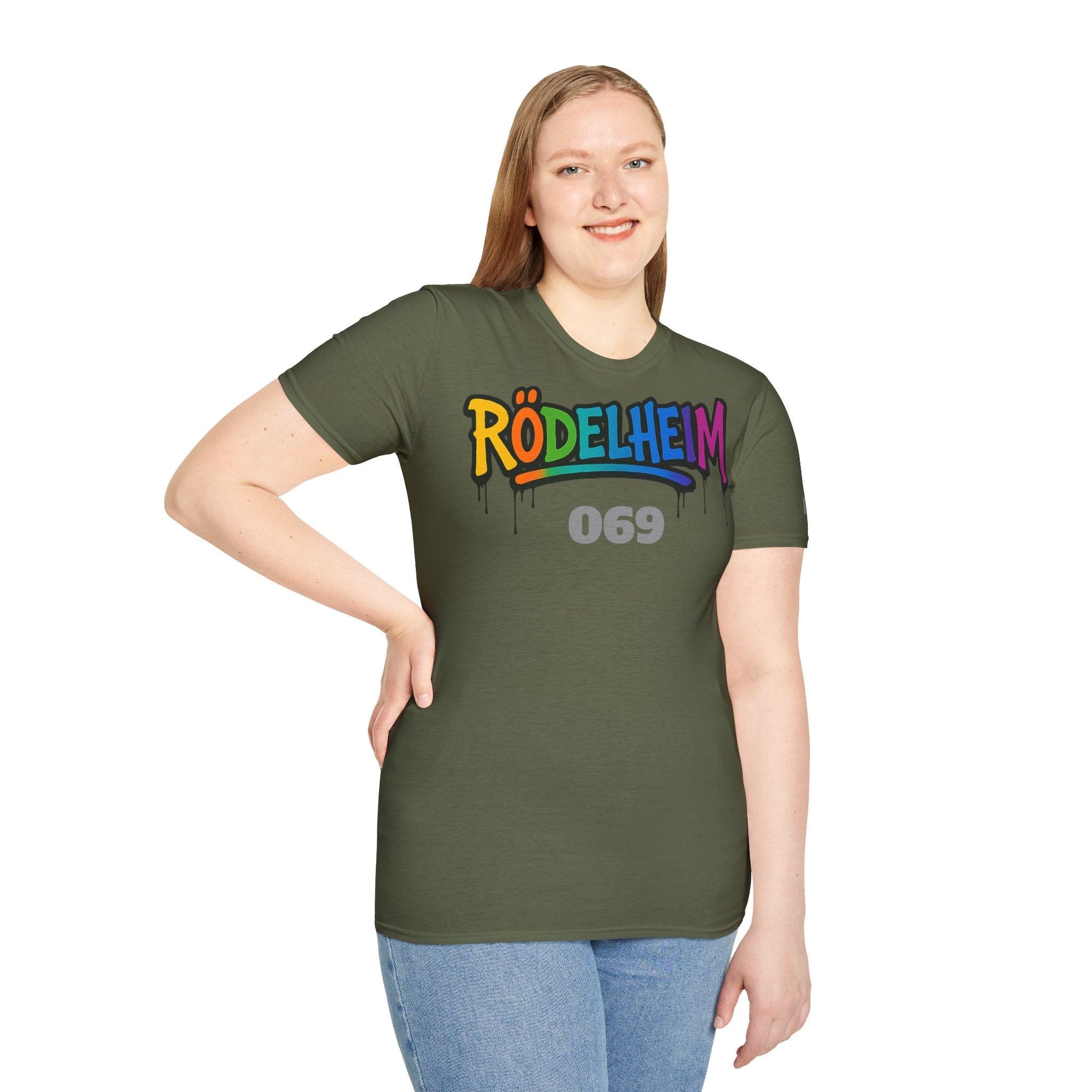 Rödelheim 069 T-Shirt – Rainbow Edition | Gildan Softstyle - UrbanPrintz
