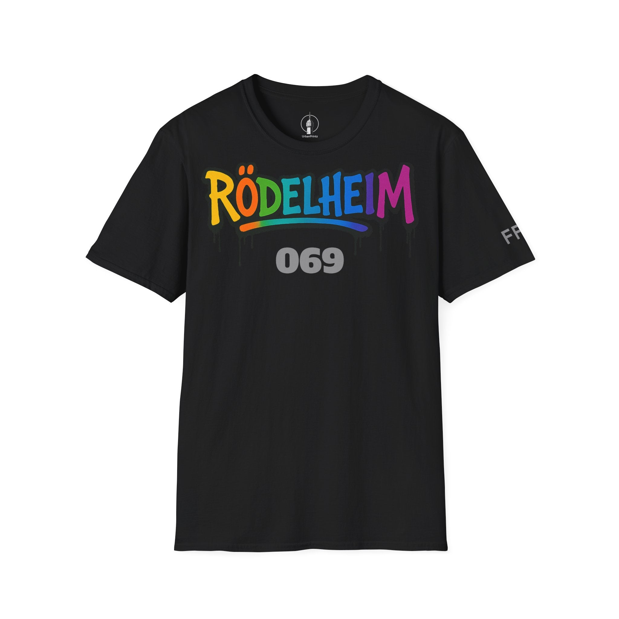 Rödelheim 069 T-Shirt – Rainbow Edition | Gildan Softstyle - UrbanPrintz