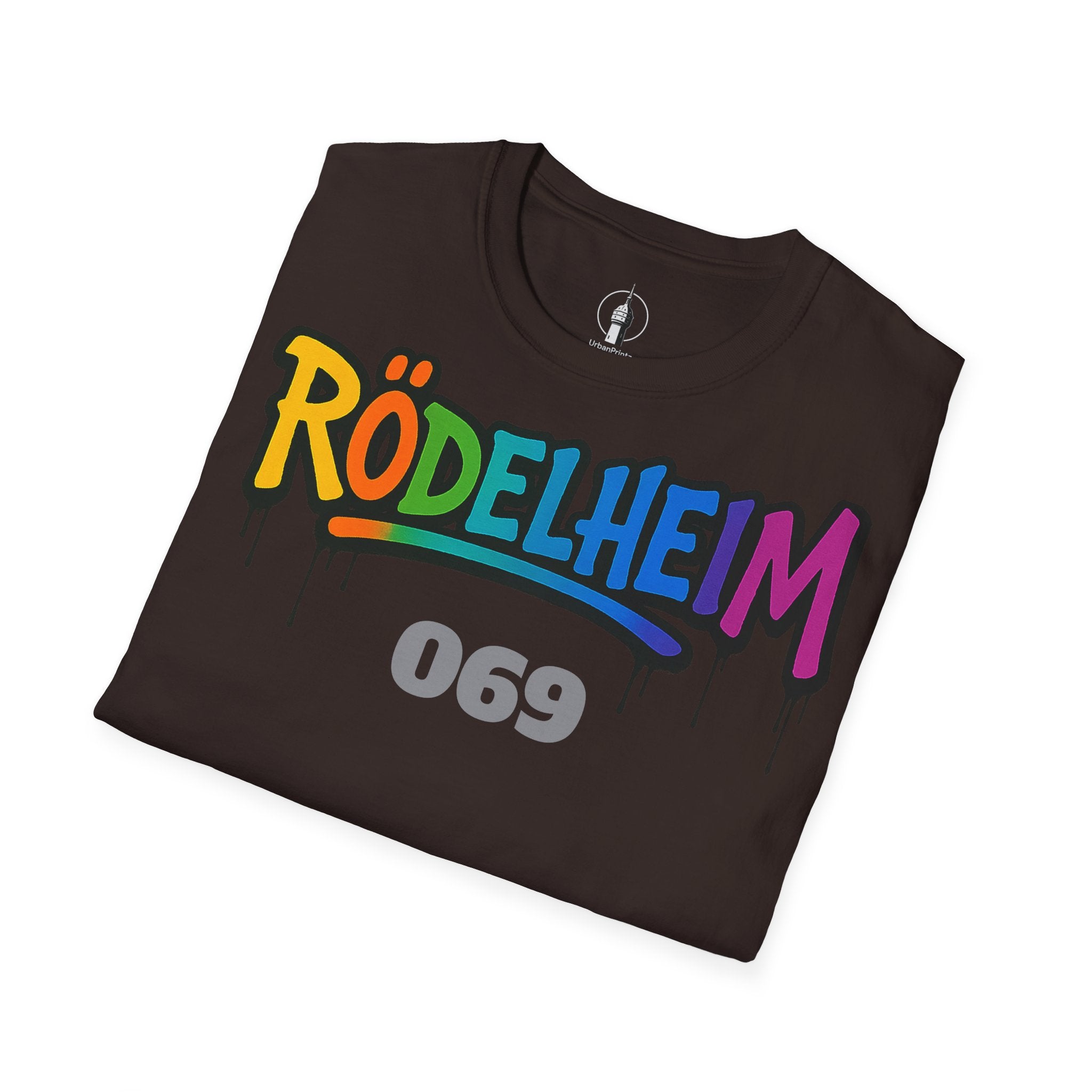 Rödelheim 069 T-Shirt – Rainbow Edition | Gildan Softstyle - UrbanPrintz
