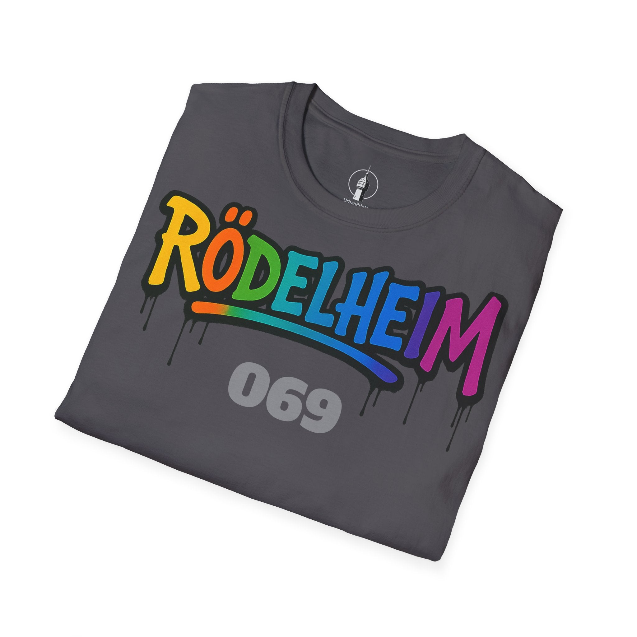 Rödelheim 069 T-Shirt – Rainbow Edition | Gildan Softstyle - UrbanPrintz