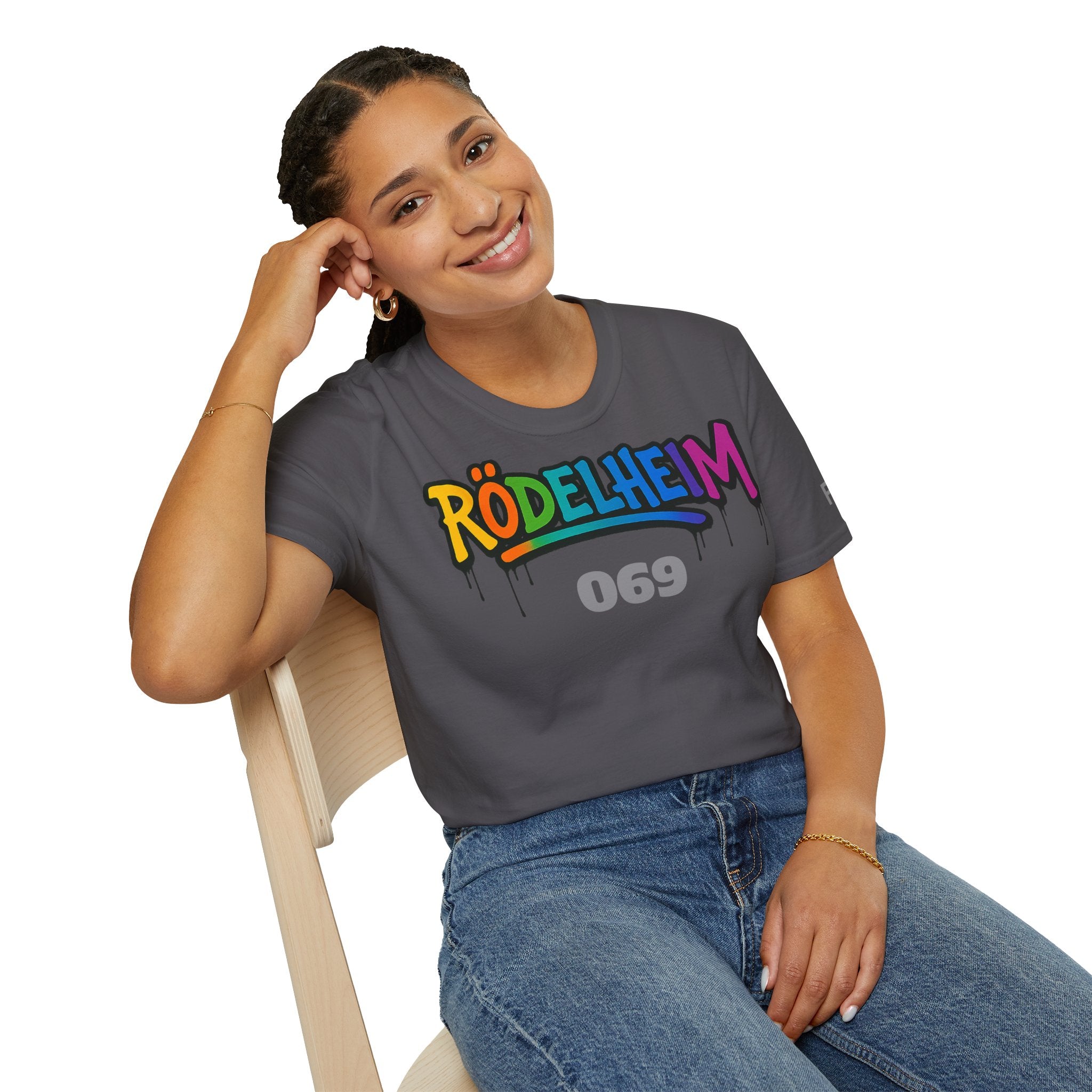 Rödelheim 069 T-Shirt – Rainbow Edition | Gildan Softstyle - UrbanPrintz