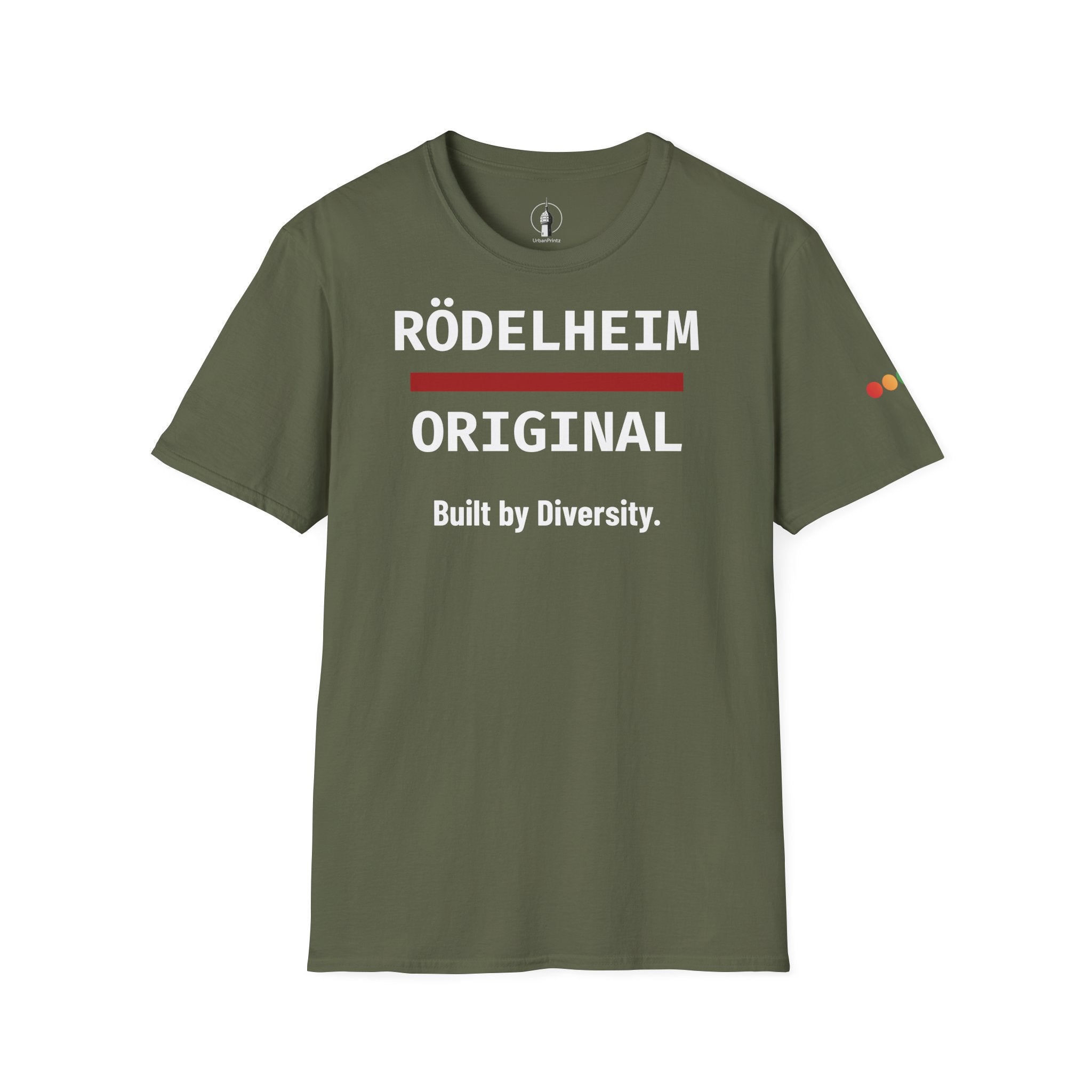 Rödelheim Original T-Shirt – Built by Diversity | Gildan Softstyle - UrbanPrintz