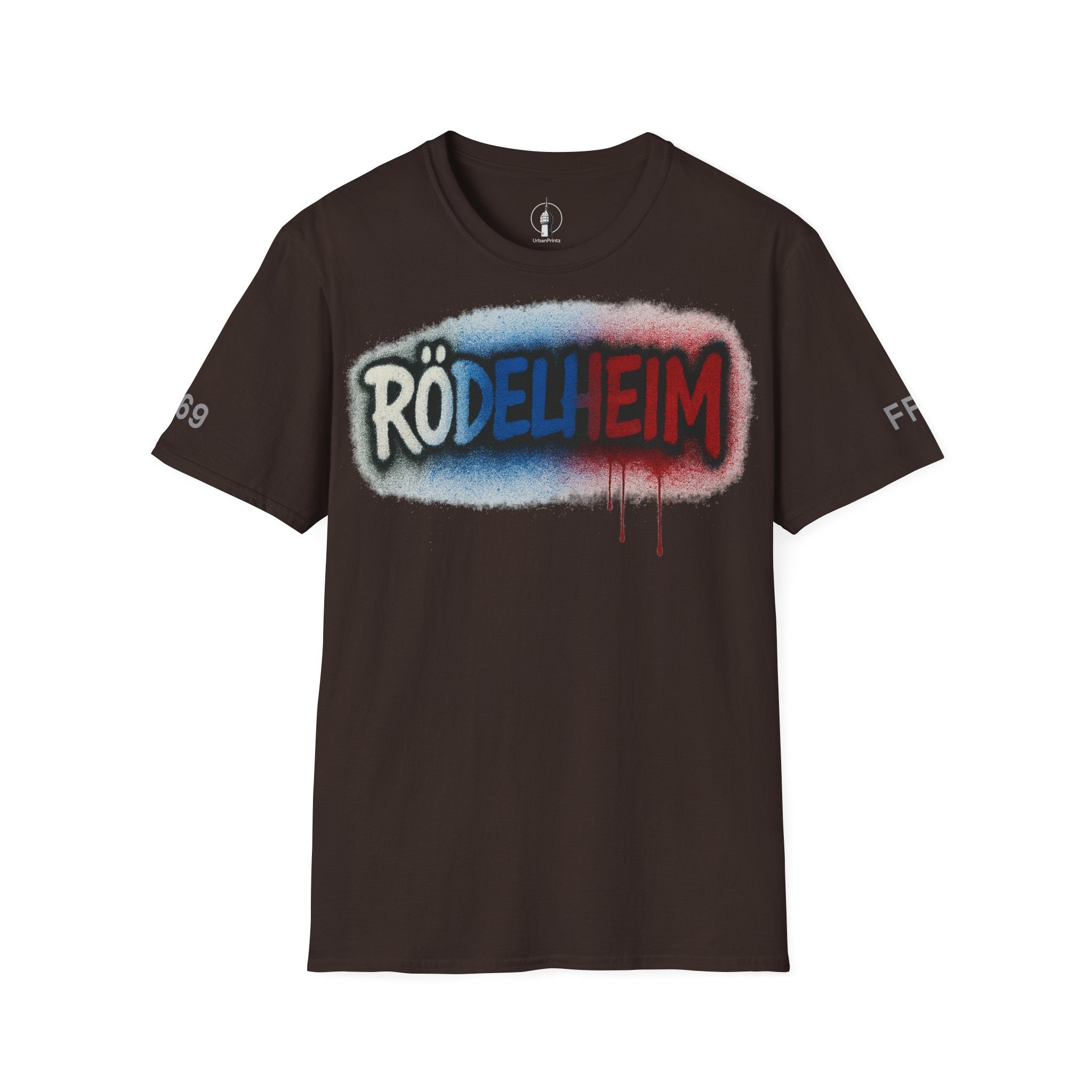 Rödelheim T-Shirt – Graffiti Red-Blue Edition | Gildan Softstyle - UrbanPrintz