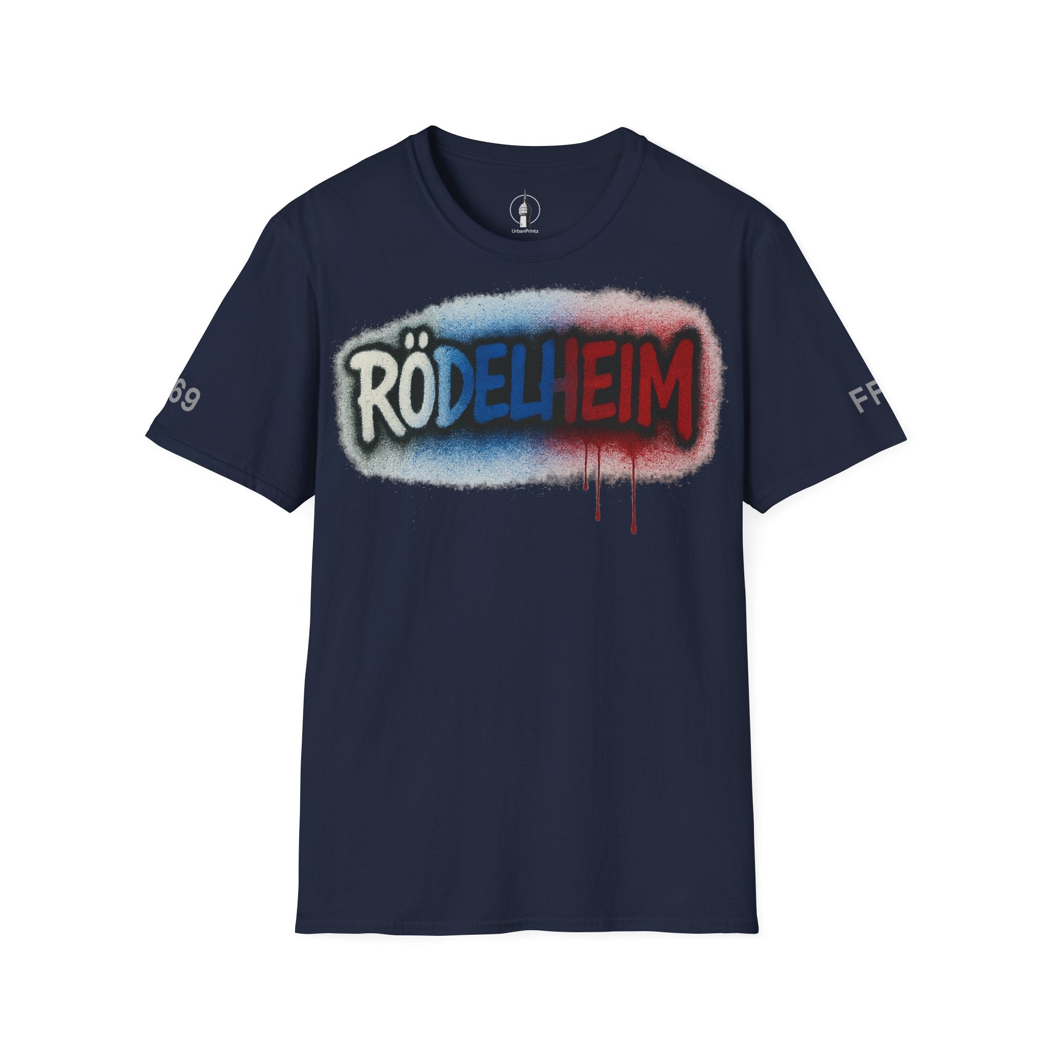 Rödelheim T-Shirt – Graffiti Red-Blue Edition | Gildan Softstyle - UrbanPrintz