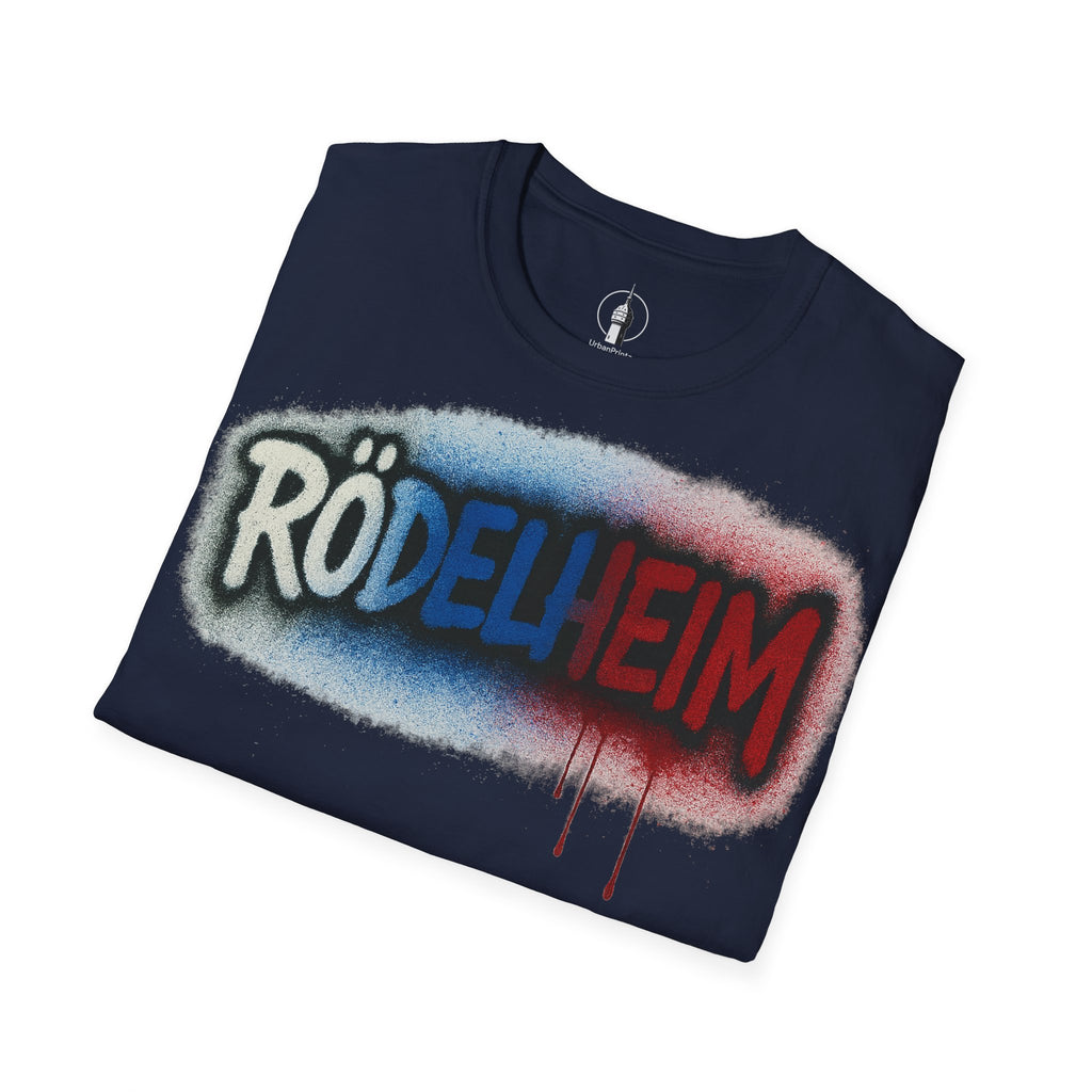 Rödelheim T-Shirt – Graffiti Red-Blue Edition | Gildan Softstyle - UrbanPrintz
