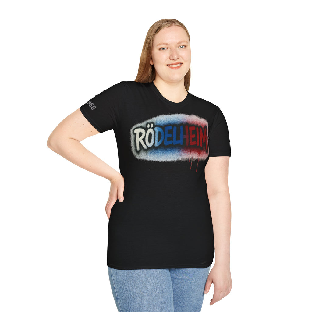 Rödelheim T-Shirt – Graffiti Red-Blue Edition | Gildan Softstyle - UrbanPrintz