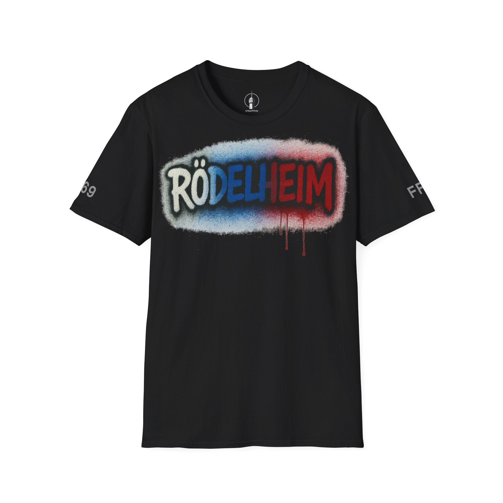 Rödelheim T-Shirt – Graffiti Red-Blue Edition | Gildan Softstyle - UrbanPrintz