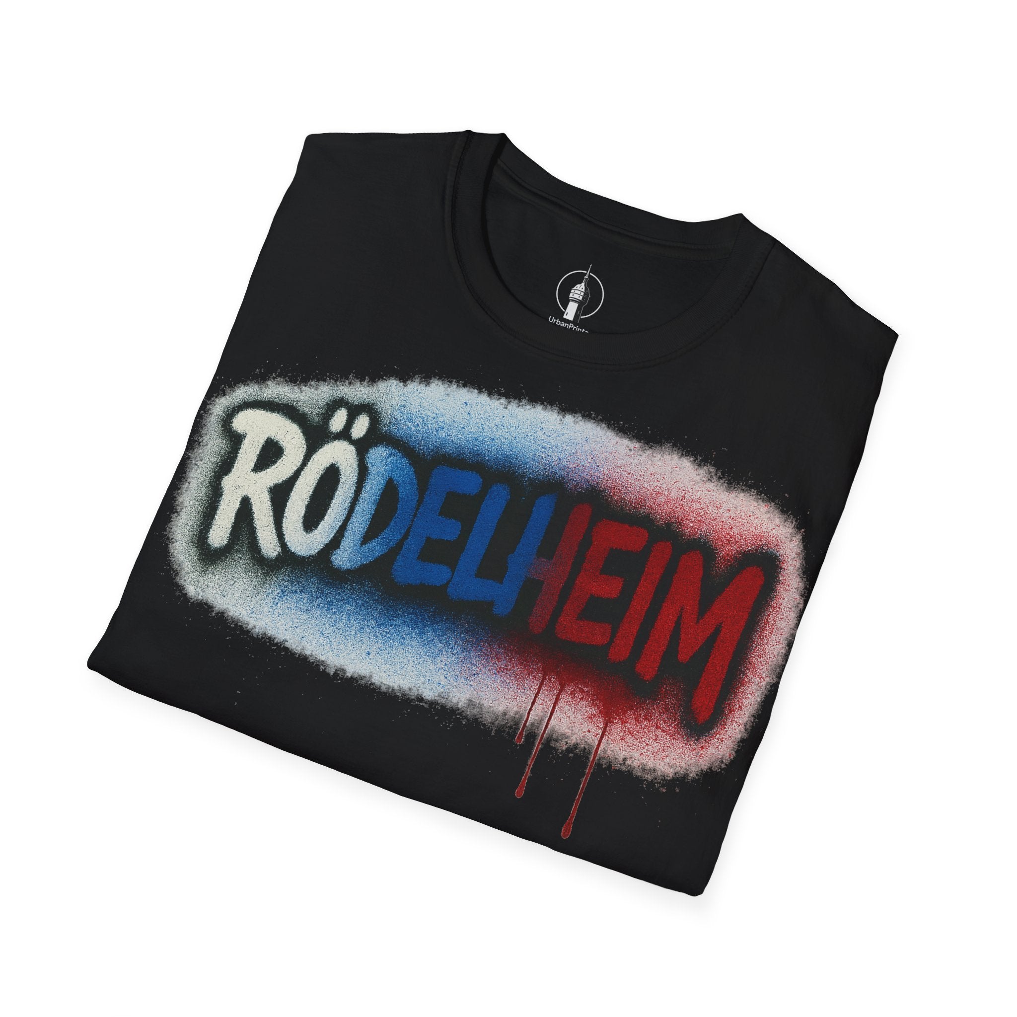 Rödelheim T-Shirt – Graffiti Red-Blue Edition | Gildan Softstyle - UrbanPrintz