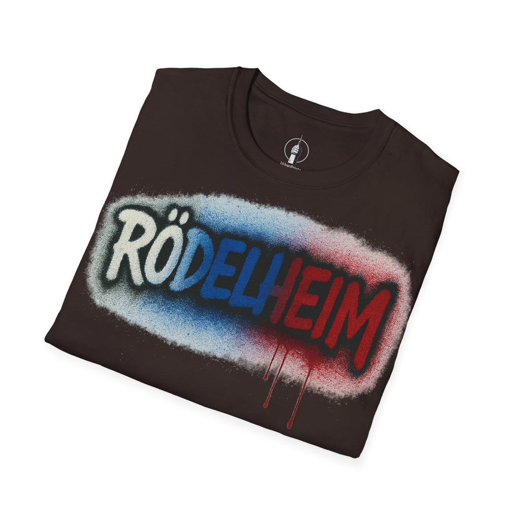Rödelheim T-Shirt – Graffiti Red-Blue Edition | Gildan Softstyle - UrbanPrintz
