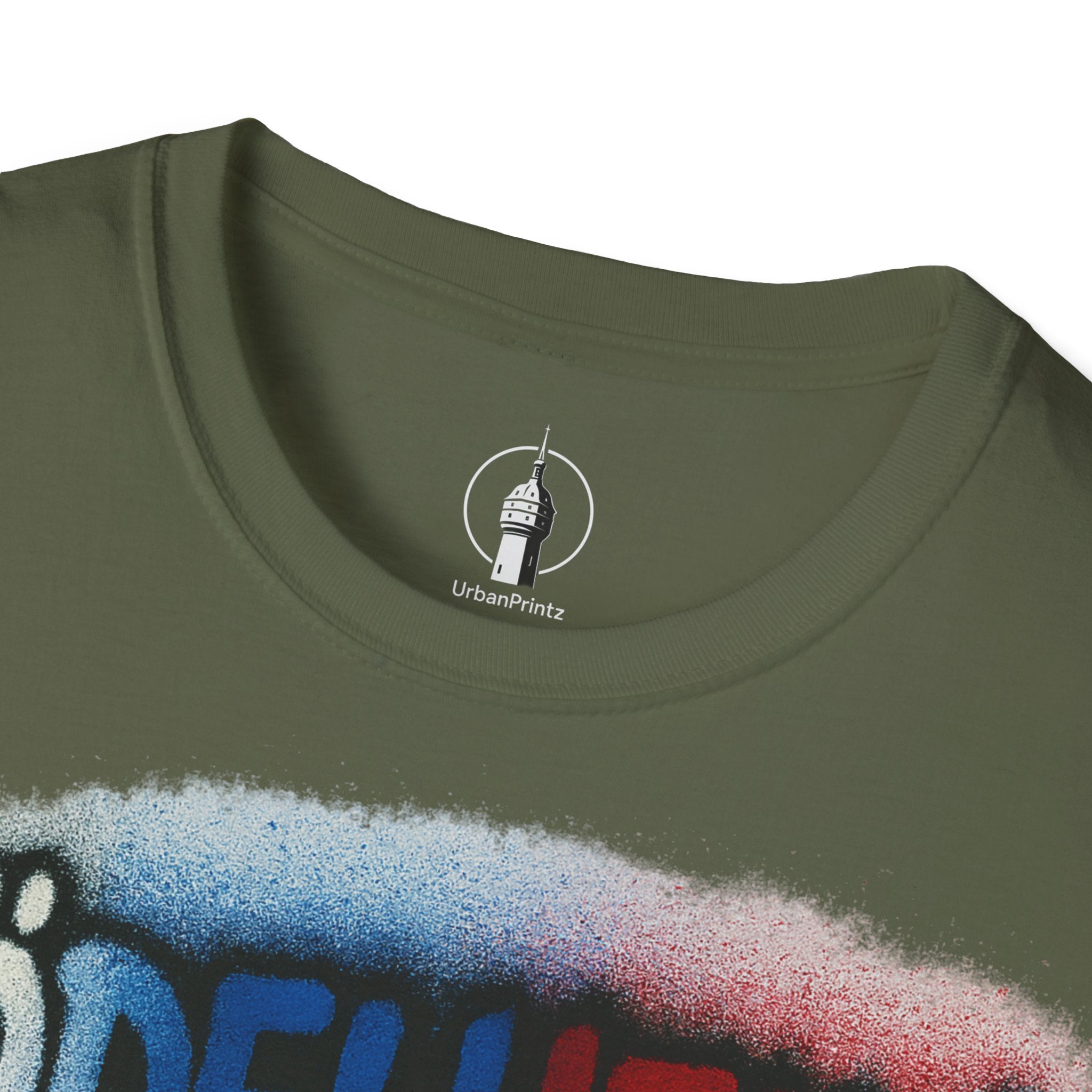 Rödelheim T-Shirt – Graffiti Red-Blue Edition | Gildan Softstyle - UrbanPrintz